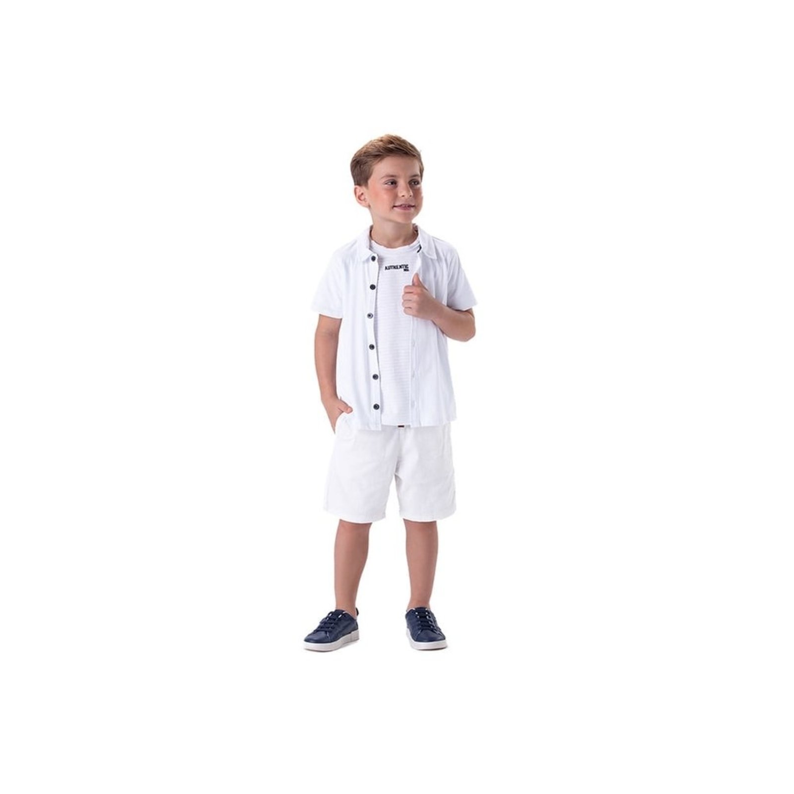 Infantil - Camiseta Jacquard Menino Marisol