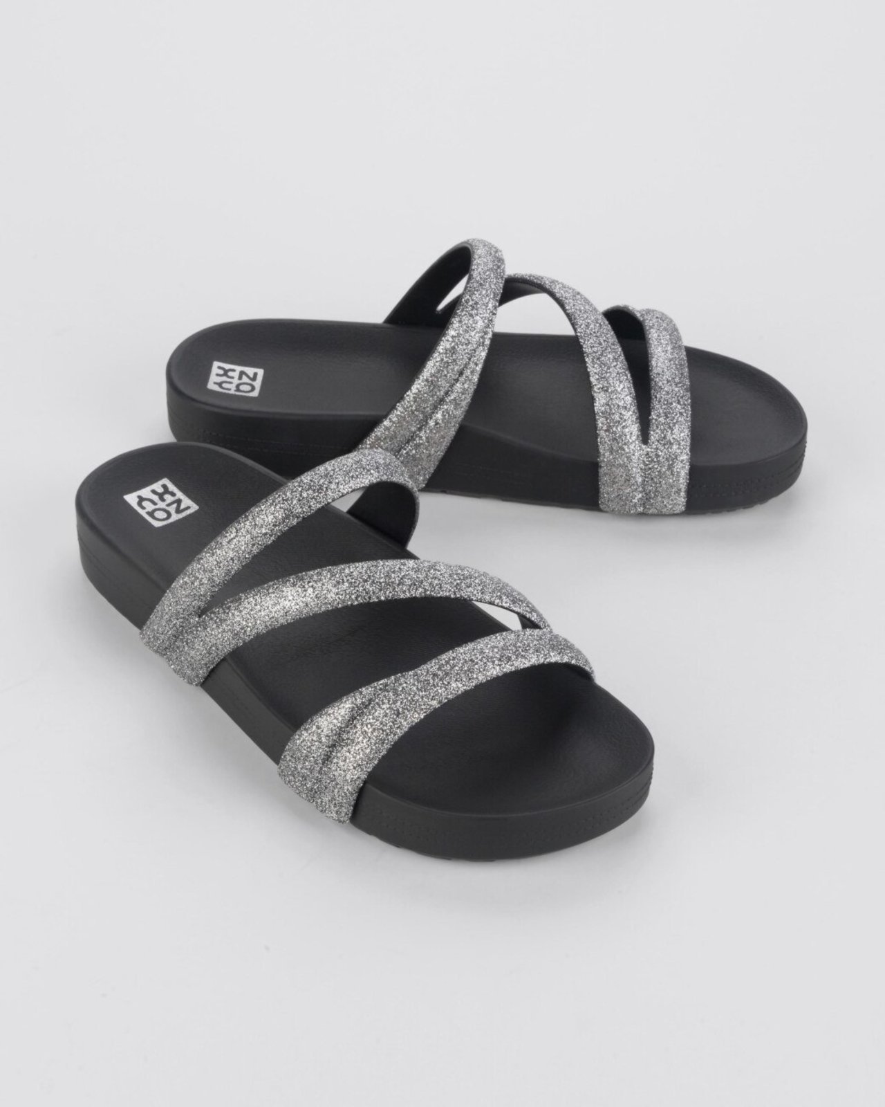 Slide Zaxy Glitter Preto
