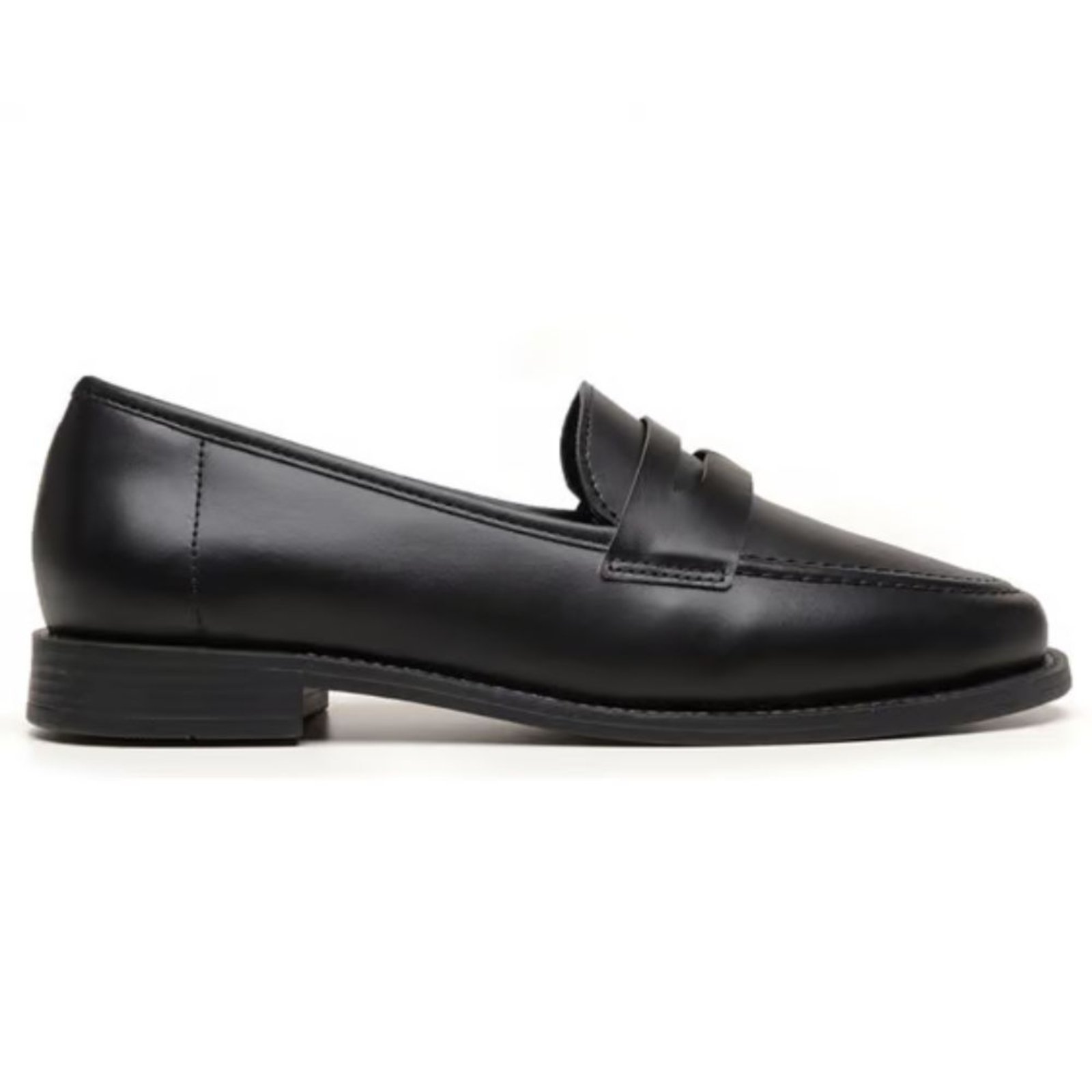 Mocassim Casual Cher em Couro Feminino Hanna Confortável Preto