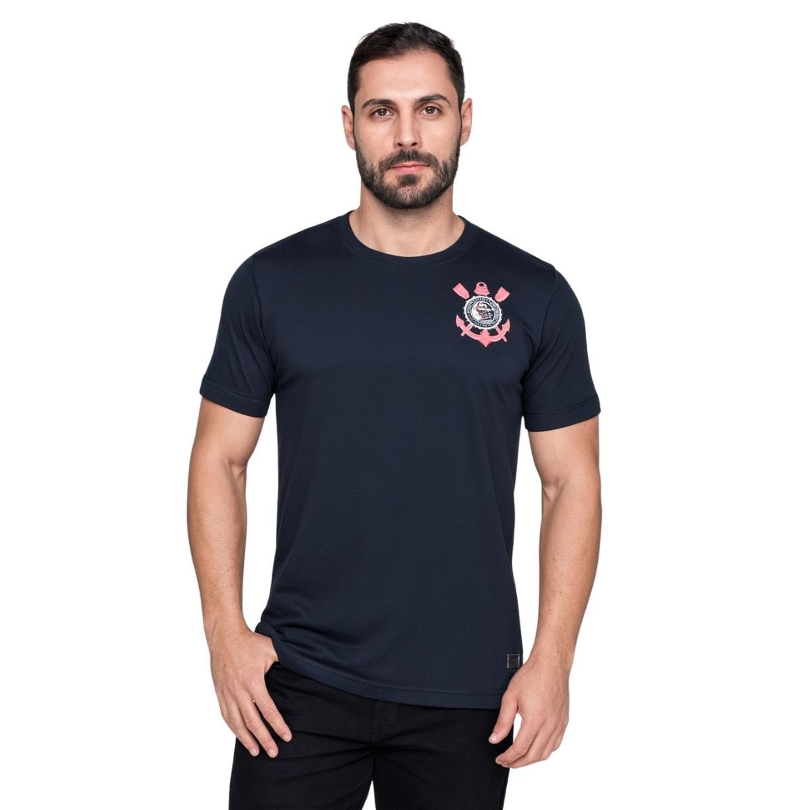 Camisa Corinthians Fitness Preta Preto