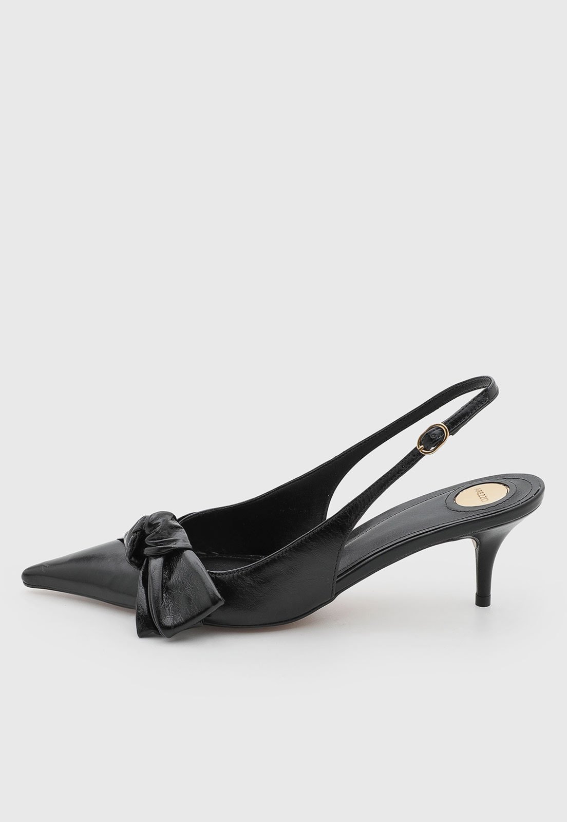 Scarpin Feminino Arezzo Slingback Couro Preto