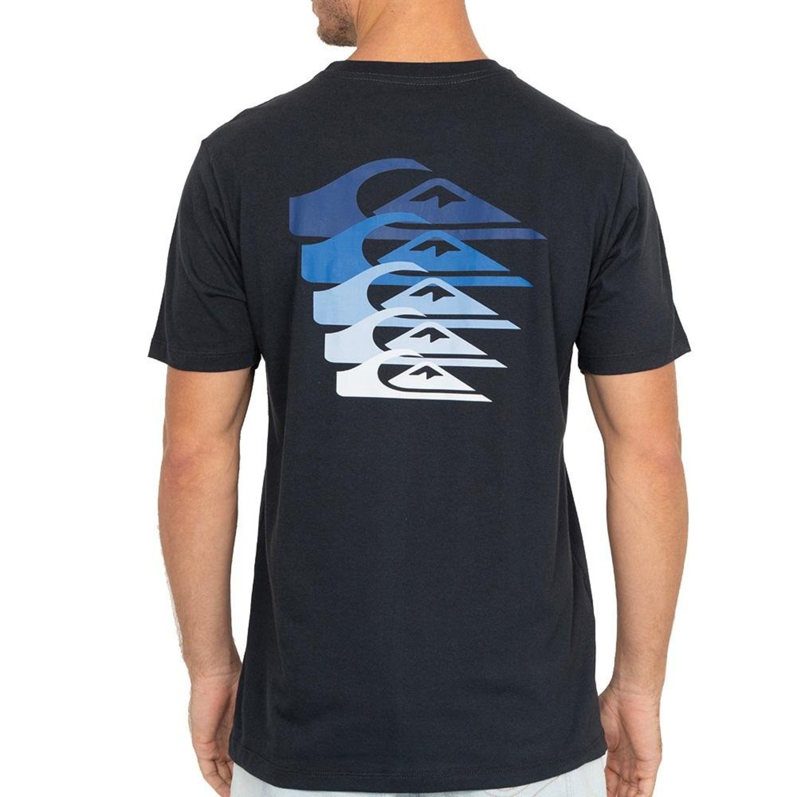 Camiseta Quiksilver Vertical Logo WT26 Masculina Marinho