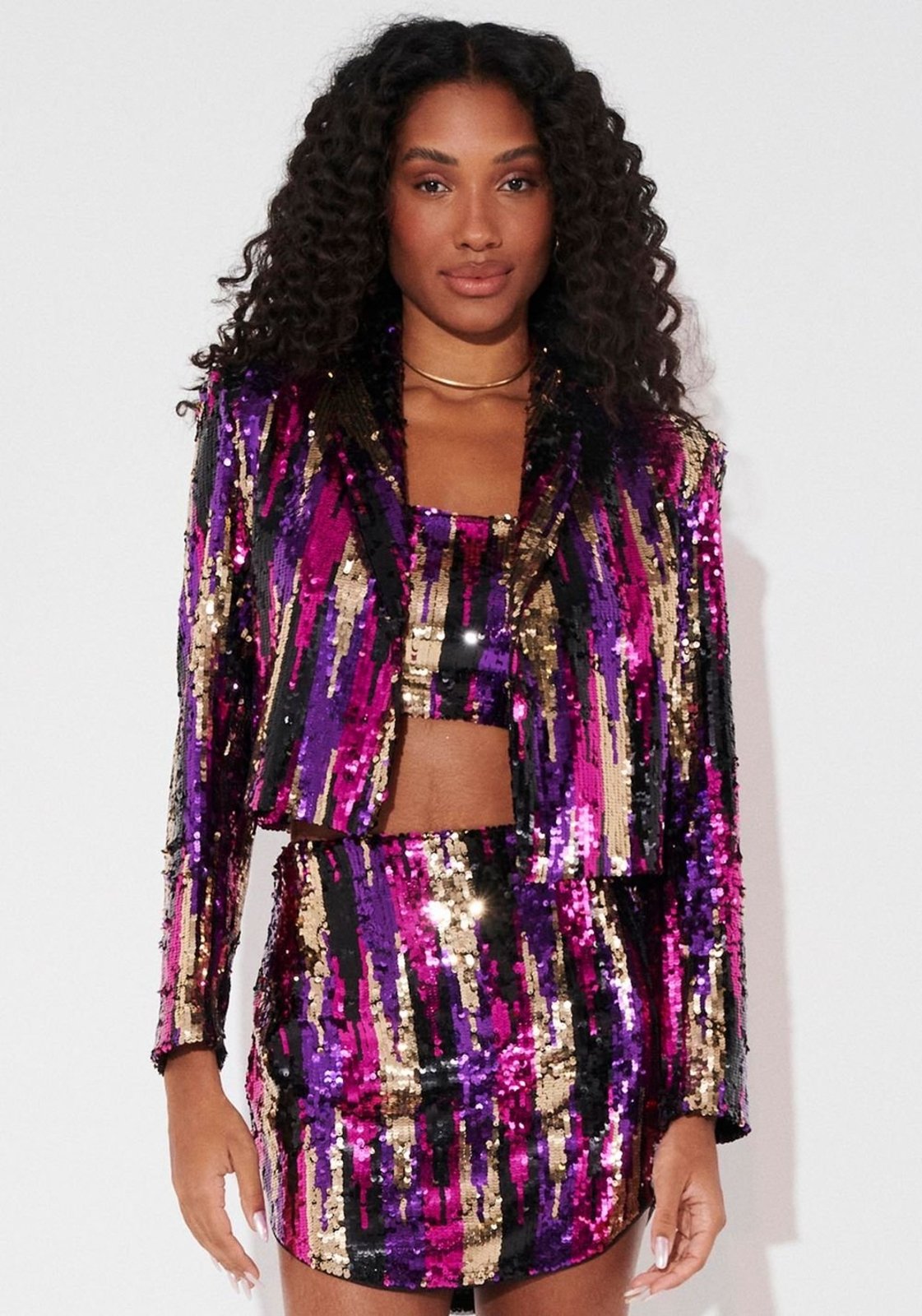 Blazer Curto Paetê My Favorite Things