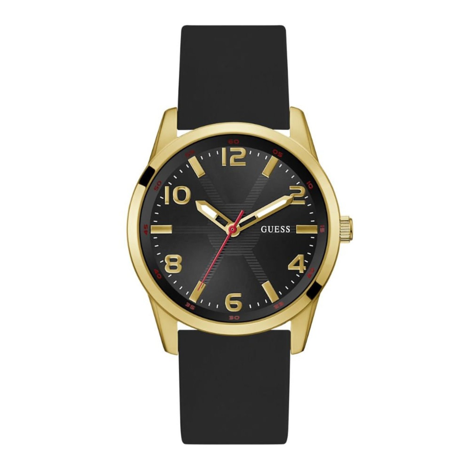 Relógio Guess Masculino Silicone Dourado e Preto Guess