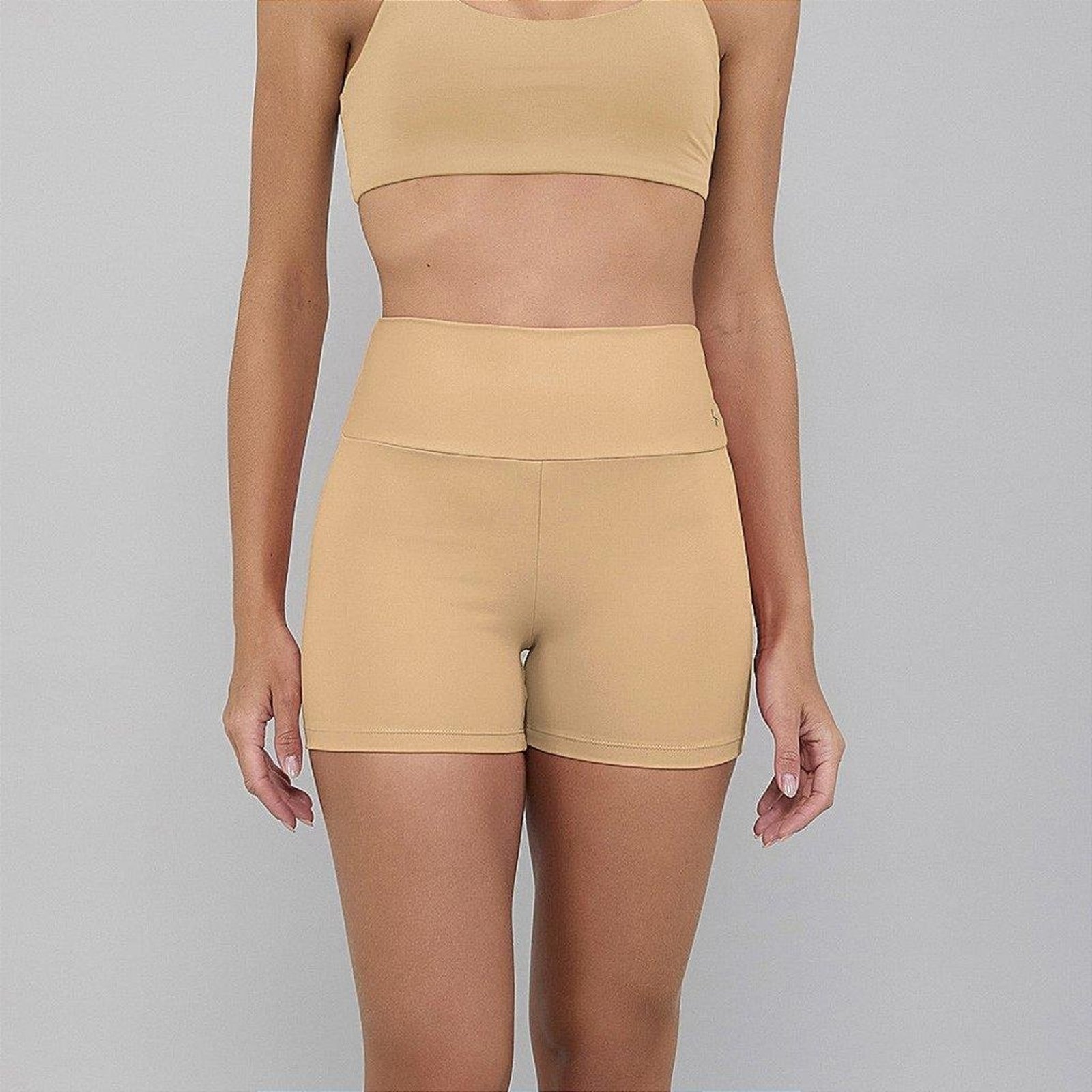 Shorts Alto Giro Eterno Cos Alto PR26 Laranja Pastel Laranja