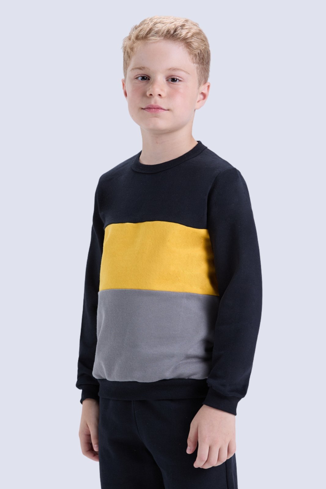 Vista 3 Infantil - Conjunto de Inverno Masculino Moletom Tricolor VIDA COSTEIRA verde VIDA COSTEIRA verde