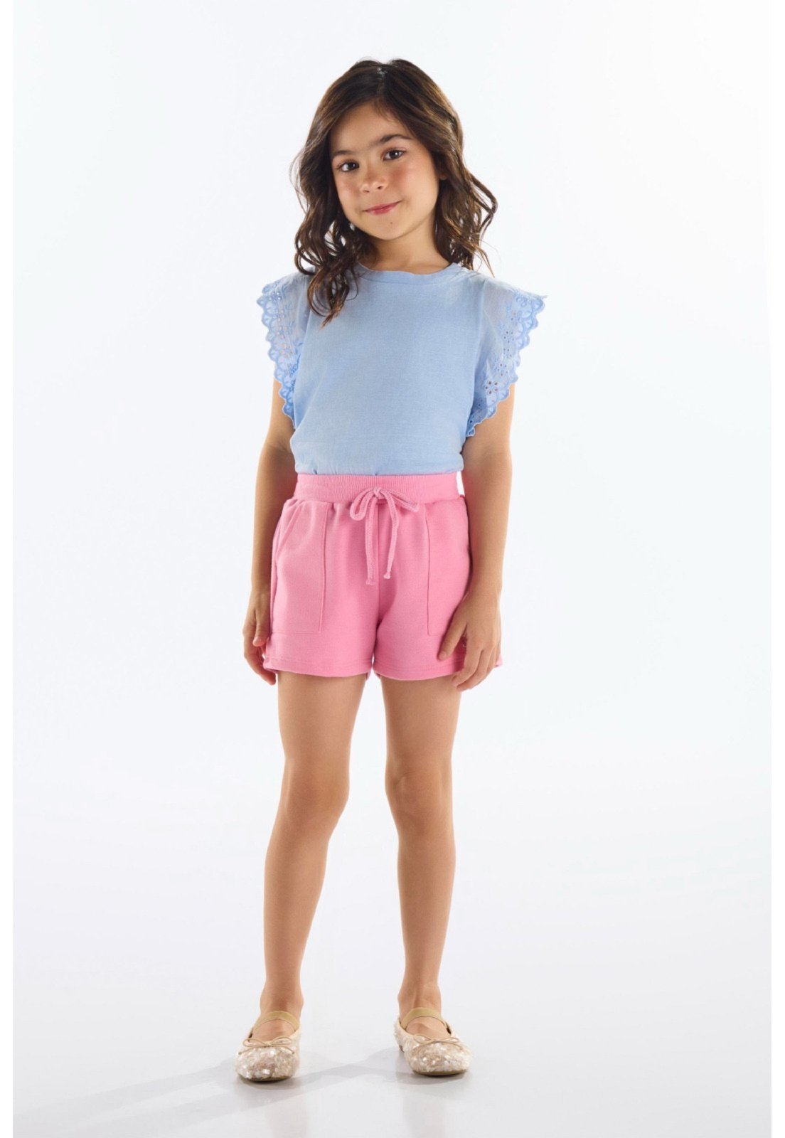 Infantil - Blusa Feminina em Algodão Up Baby Azul