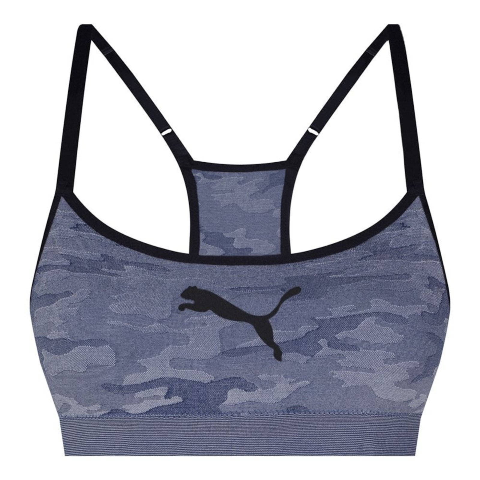 Vista 2 Top Puma Com Bojo Regulador Sem Costura Feminino azul marinho Puma azul marinho