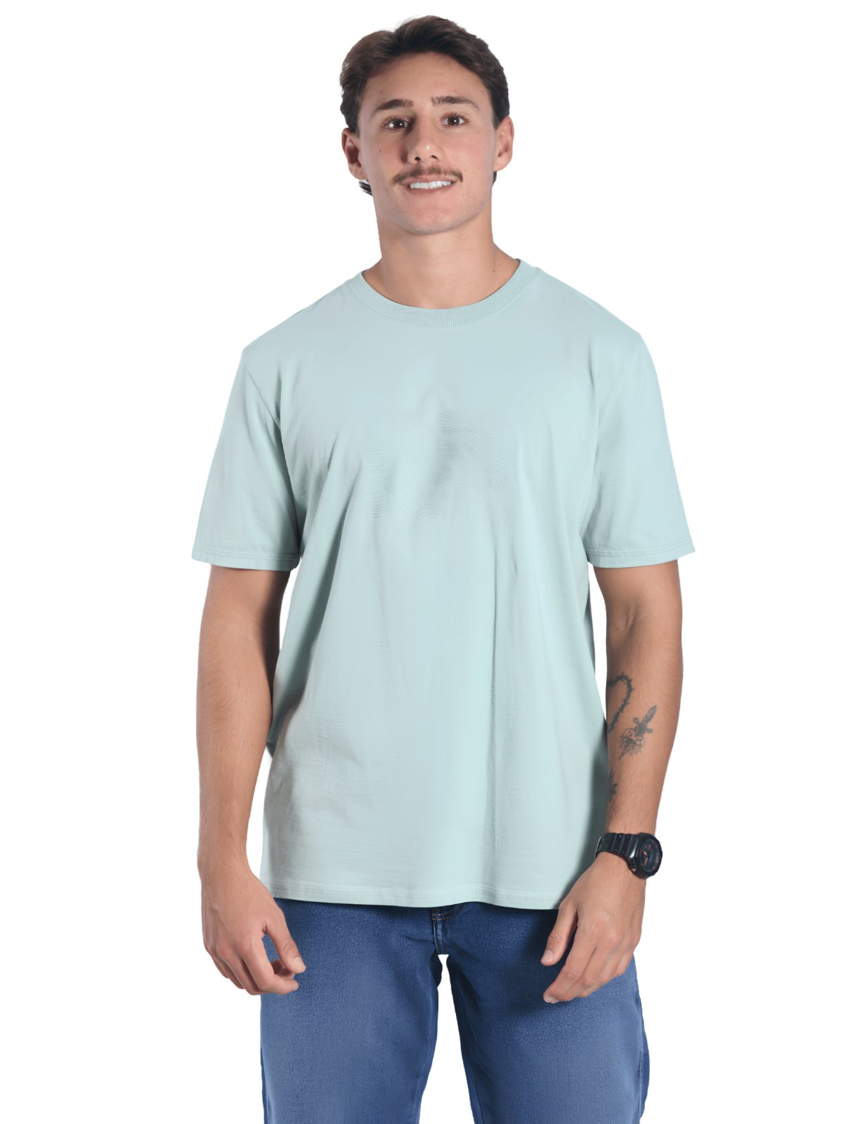 Camiseta Masculina Logo Em Gel Oceano