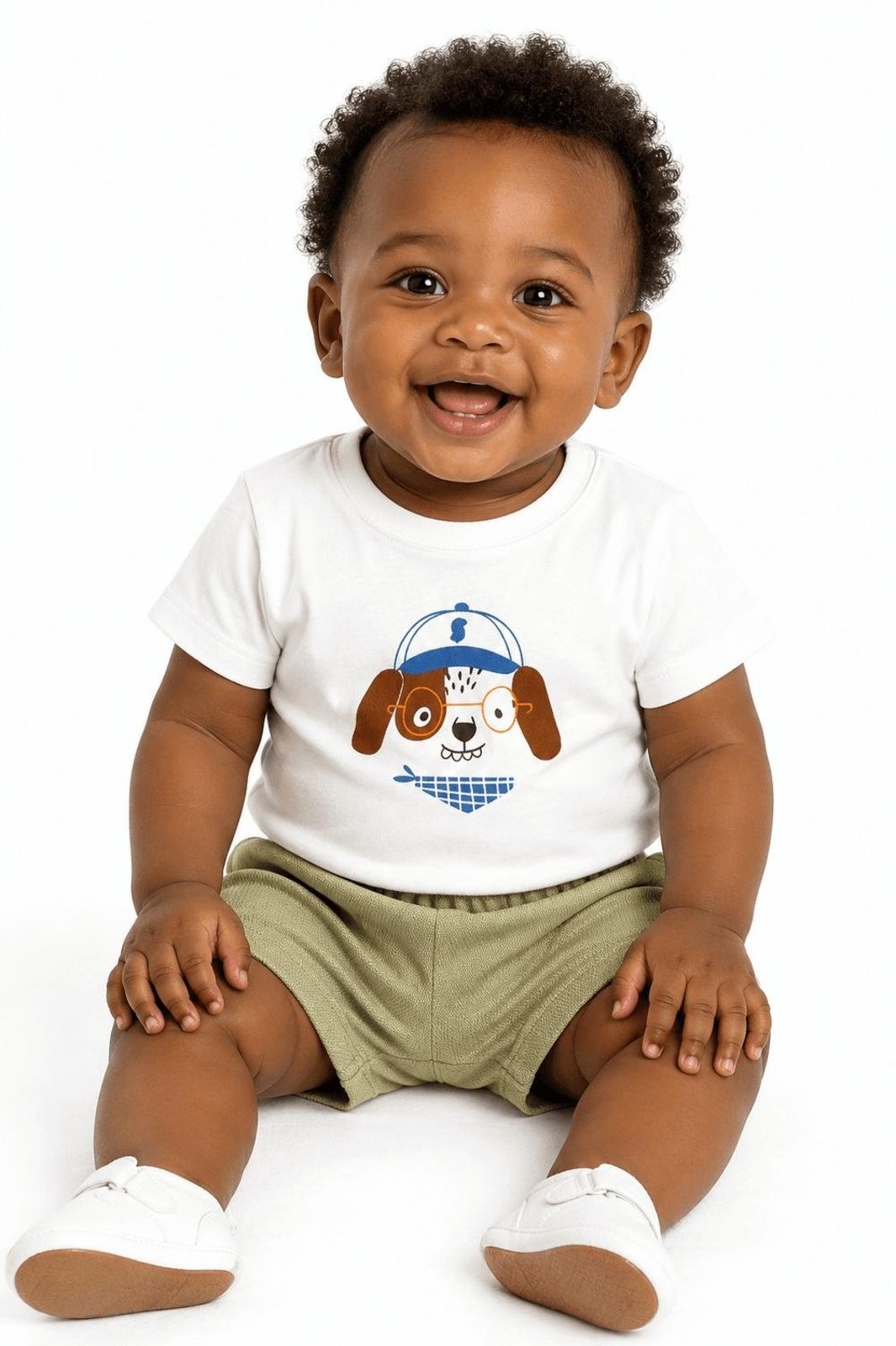 Infantil - Conjunto Menino Amiguinho Esperto Alphabeto Branco