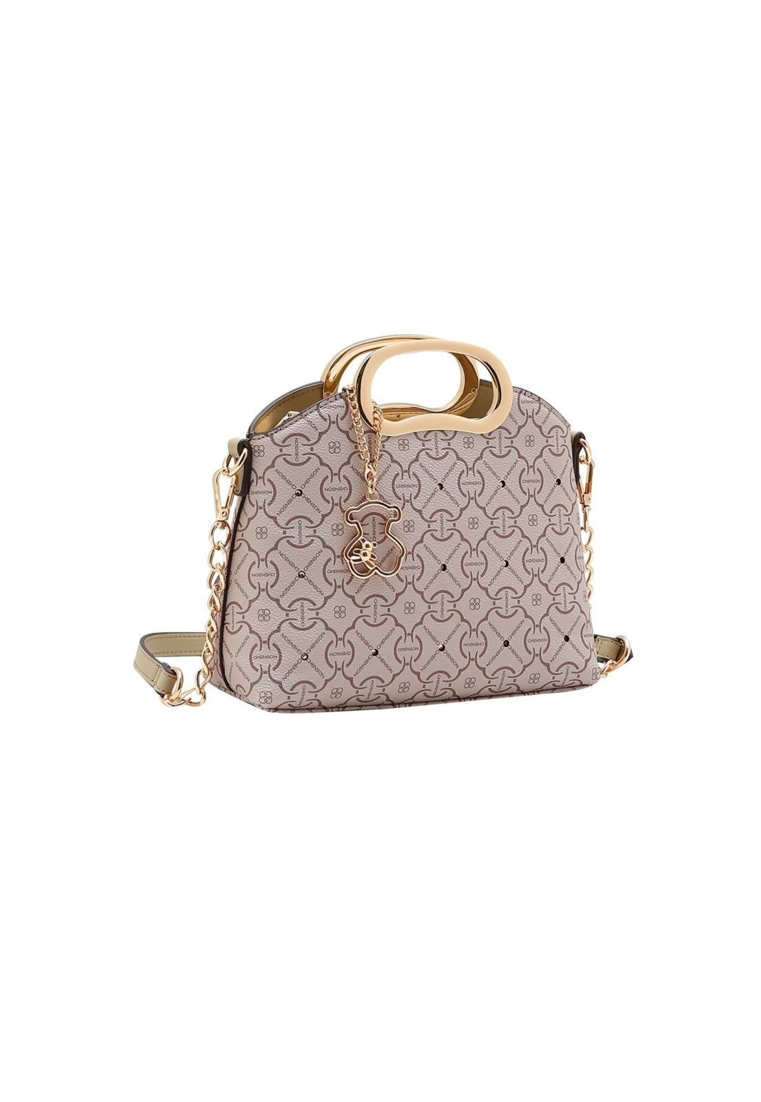 Bolsa Feminina Chenson Classic Cristal Casual e Social Original 3485364 Natural