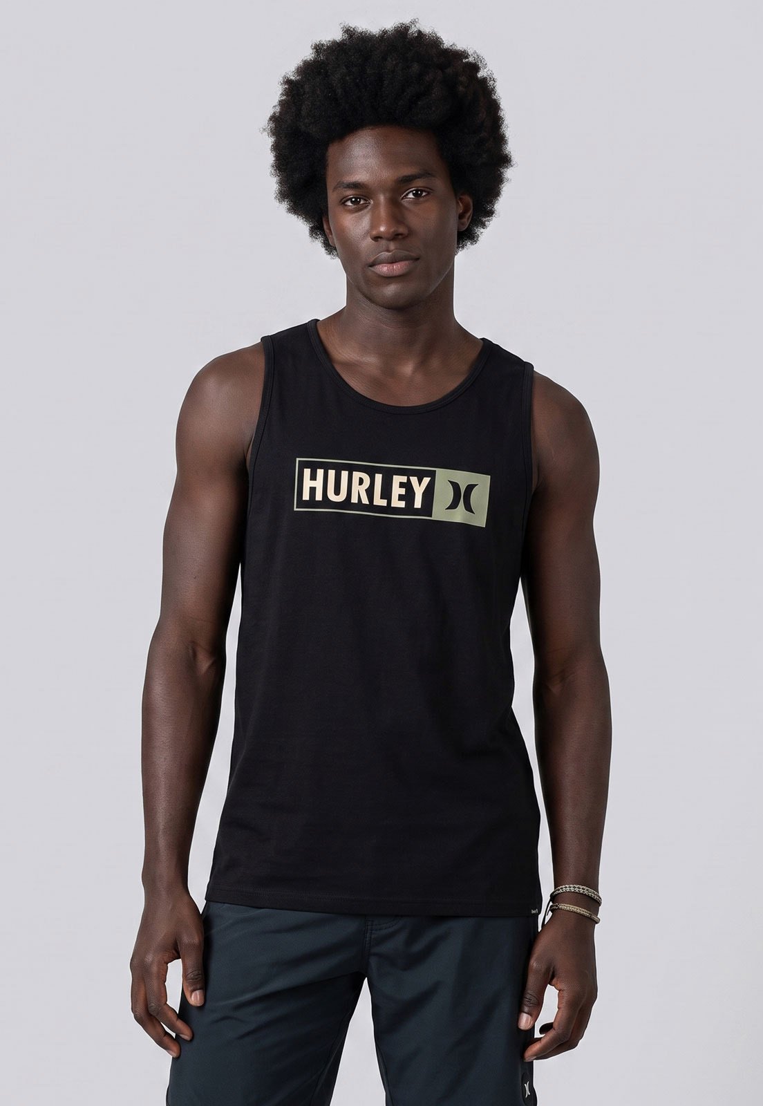 Regata Masculina Hurley Track Preta