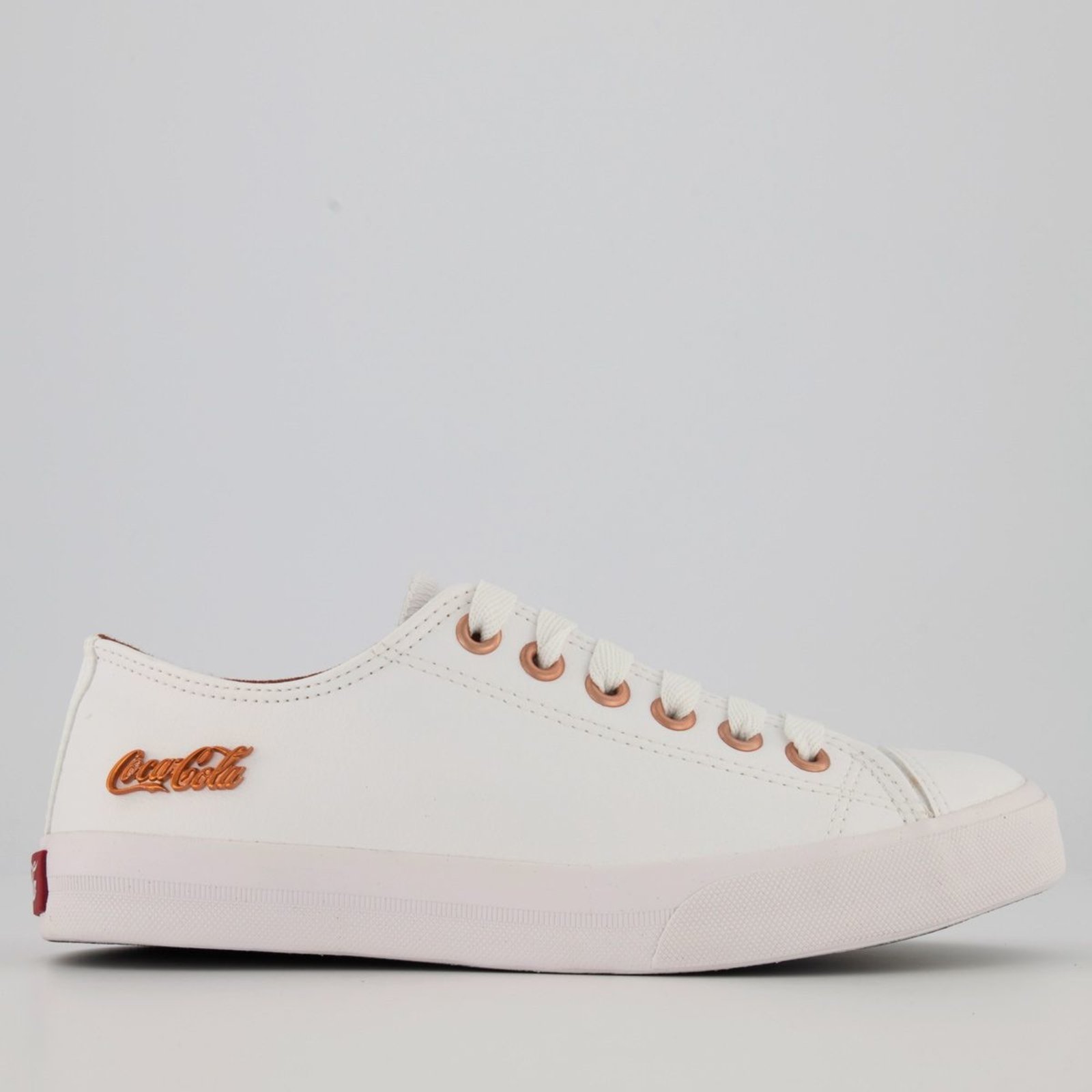 Vista 2 Tênis Coca Cola Basket Floater Low Feminino Coca-Cola branco Coca-Cola branco