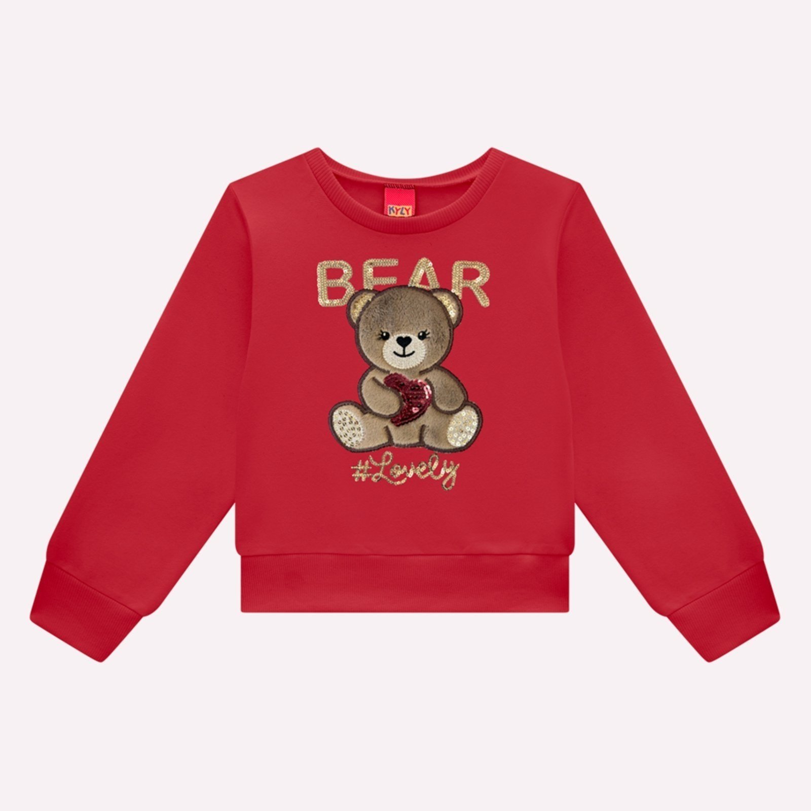 Infantil - Casaco Cropped Menina Bordado Kyly