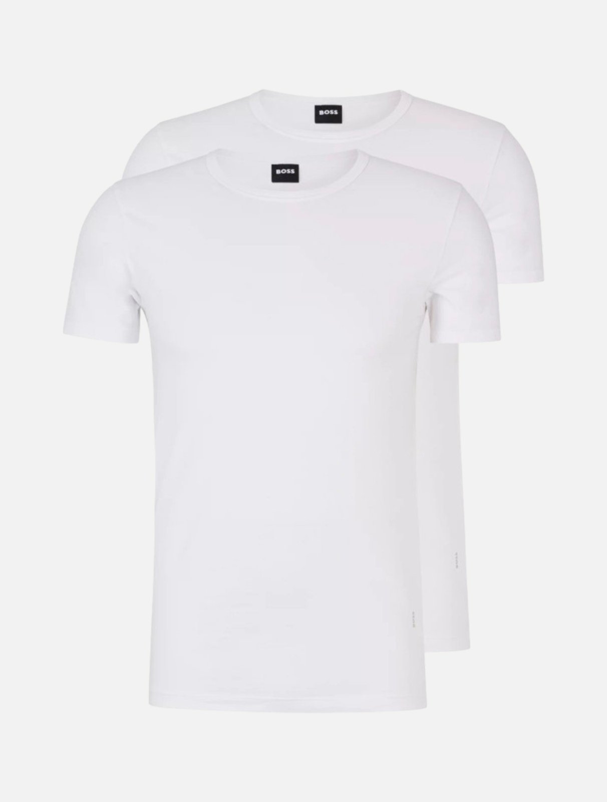 Kit Camisetas Hugo Boss Masculina Modern Slim Fit Branca 2UN