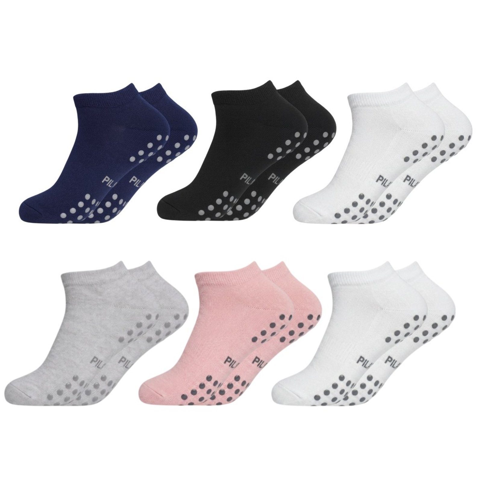 Kit 6 Pares de Meias QLC Sports Algodão Cano Curto Esportiva Sortida