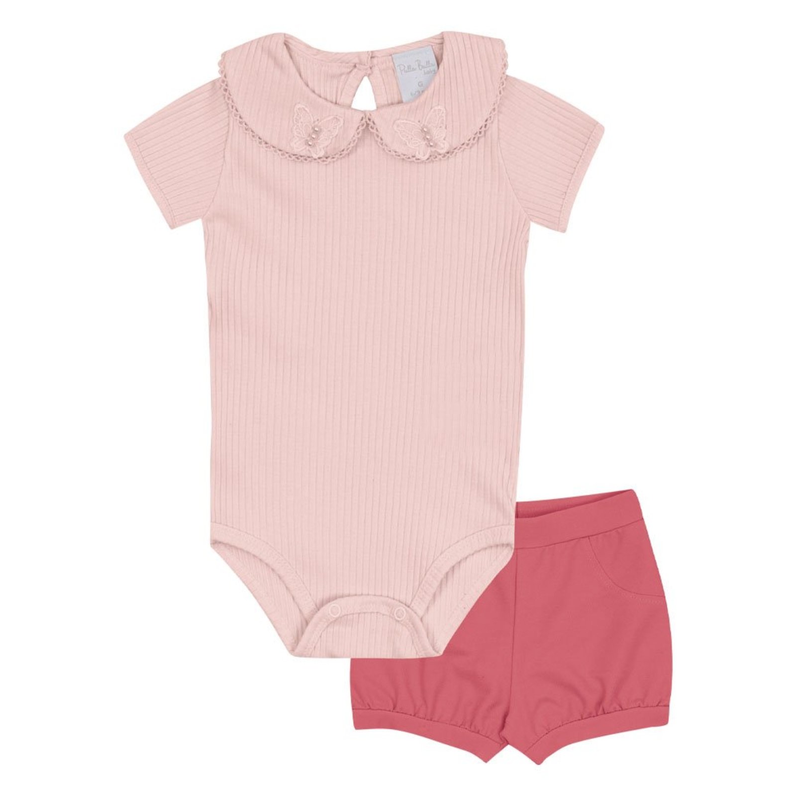 Infantil - Conjunto Rosa Pulla Bulla Menina - 53221-11