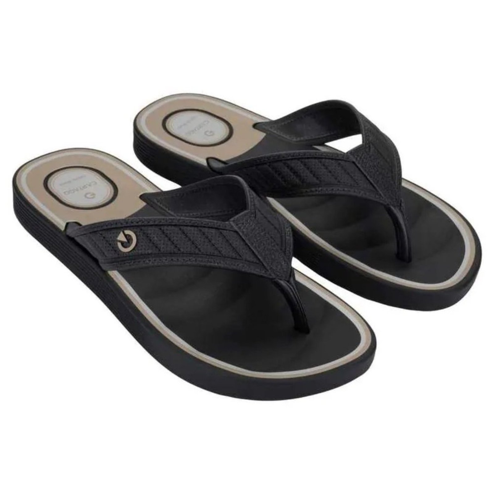 Chinelo Cartago Masculino Durban 12640 Grendene Preto