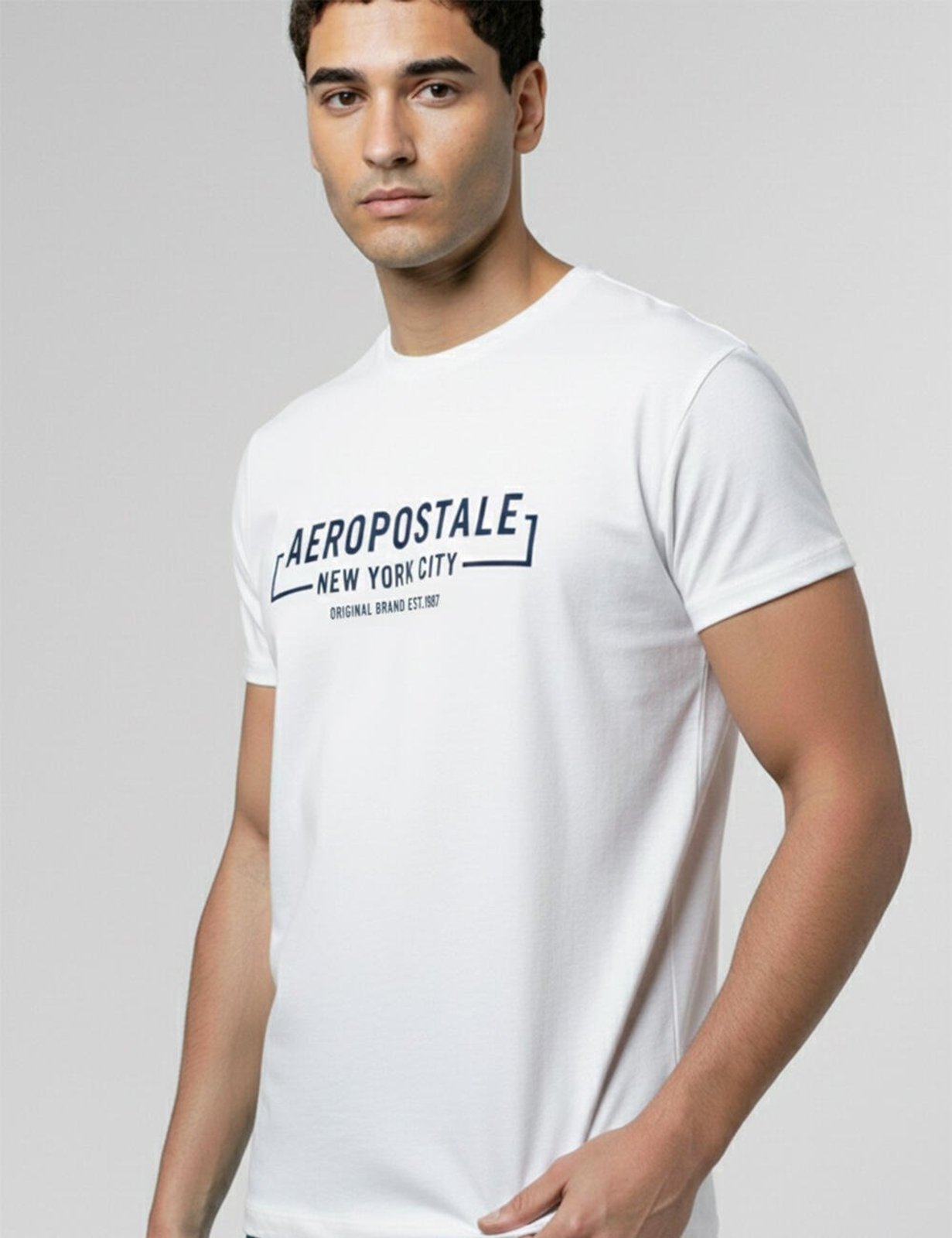 Camiseta Manga Curta Masculino Aéropostale 87130166 Branco