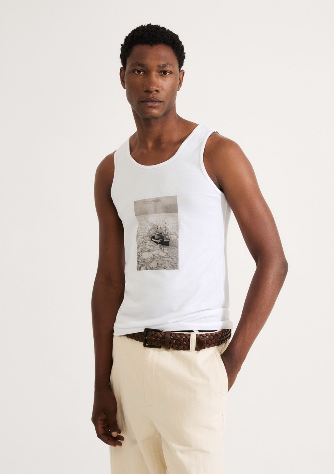 Regata Básica Masculina Slim Em Malha Hering