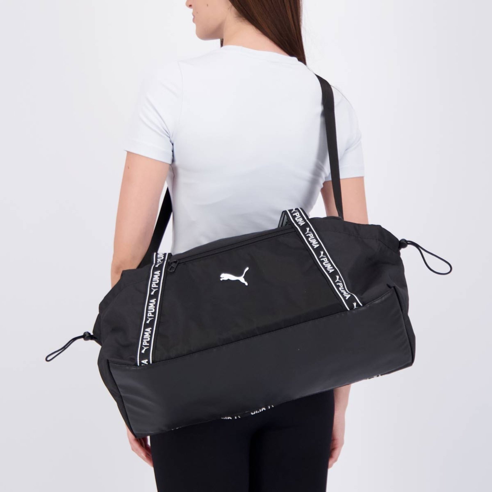 Vista 3 Bolsa Puma Ess Sport Feminina Preta Puma preto