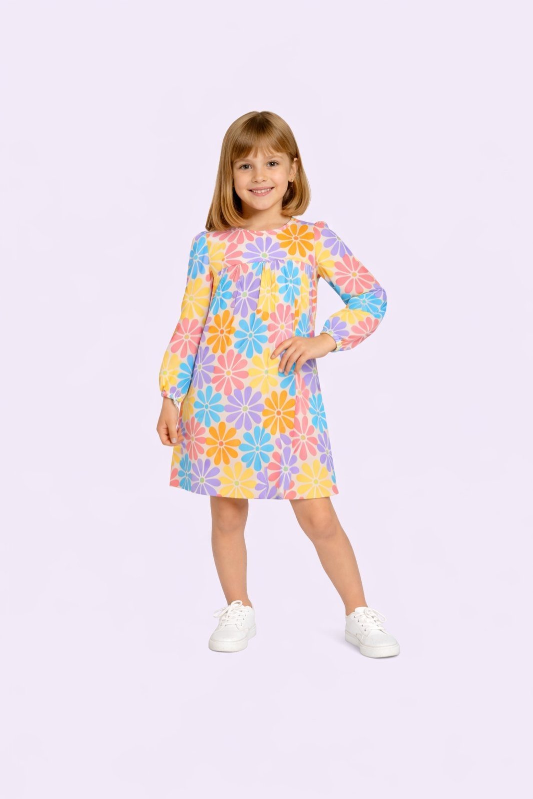 Infantil – Vestido Curto D Bell Outlet Fashion Florido Claro