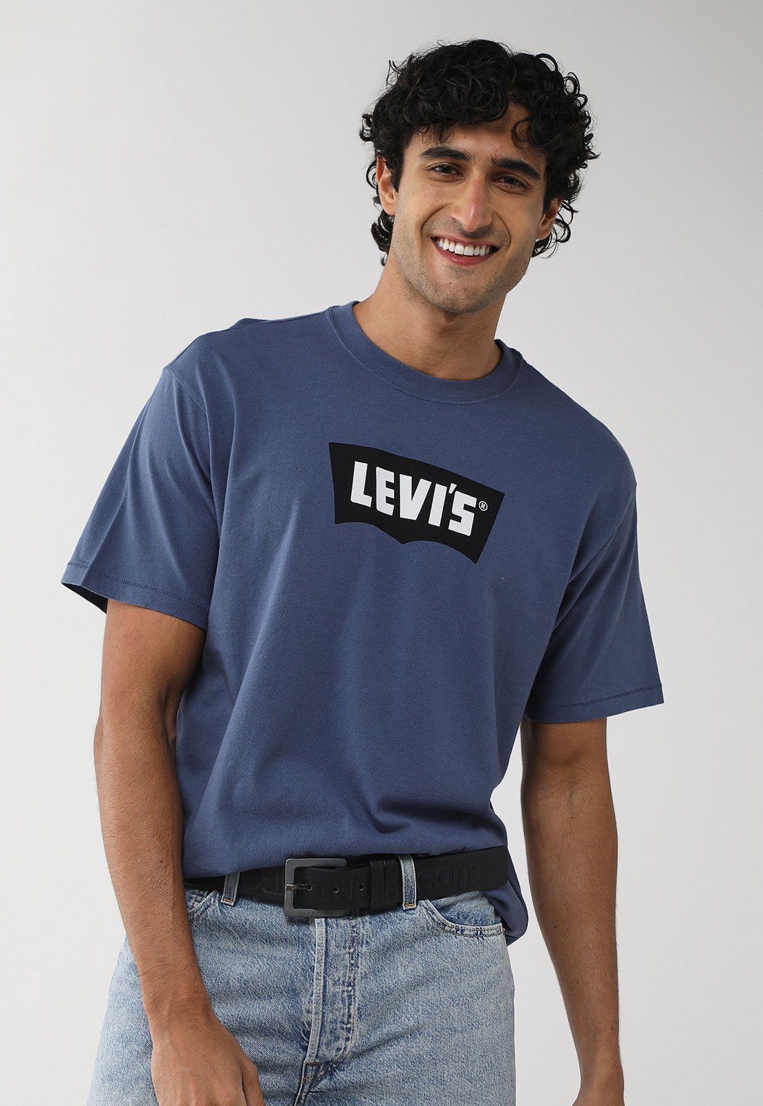 Camiseta Masculina Levis Vintage BW Graphic Azul