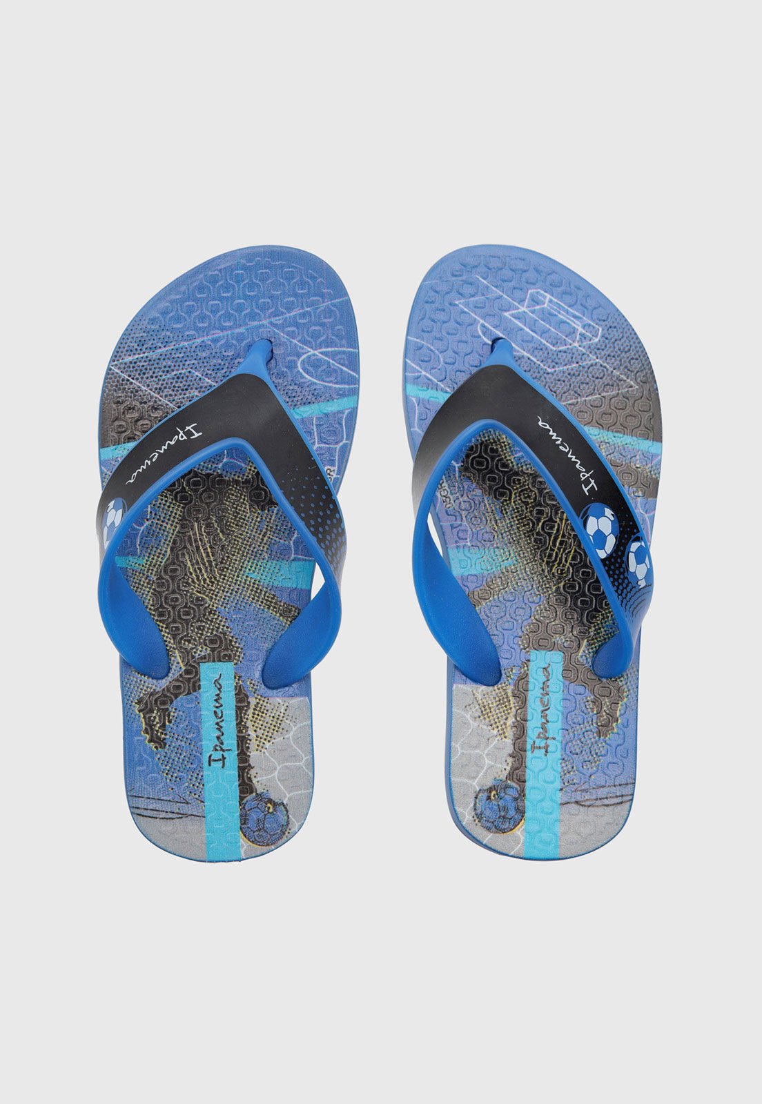 Infantil - Chinelo Ipanema Tiras Gráficas Azul