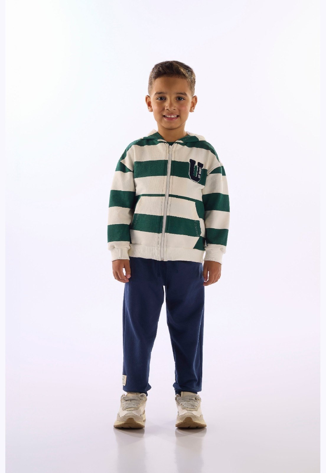 Infantil - Conjunto Jaqueta Calça Molecotton Up Baby Bege