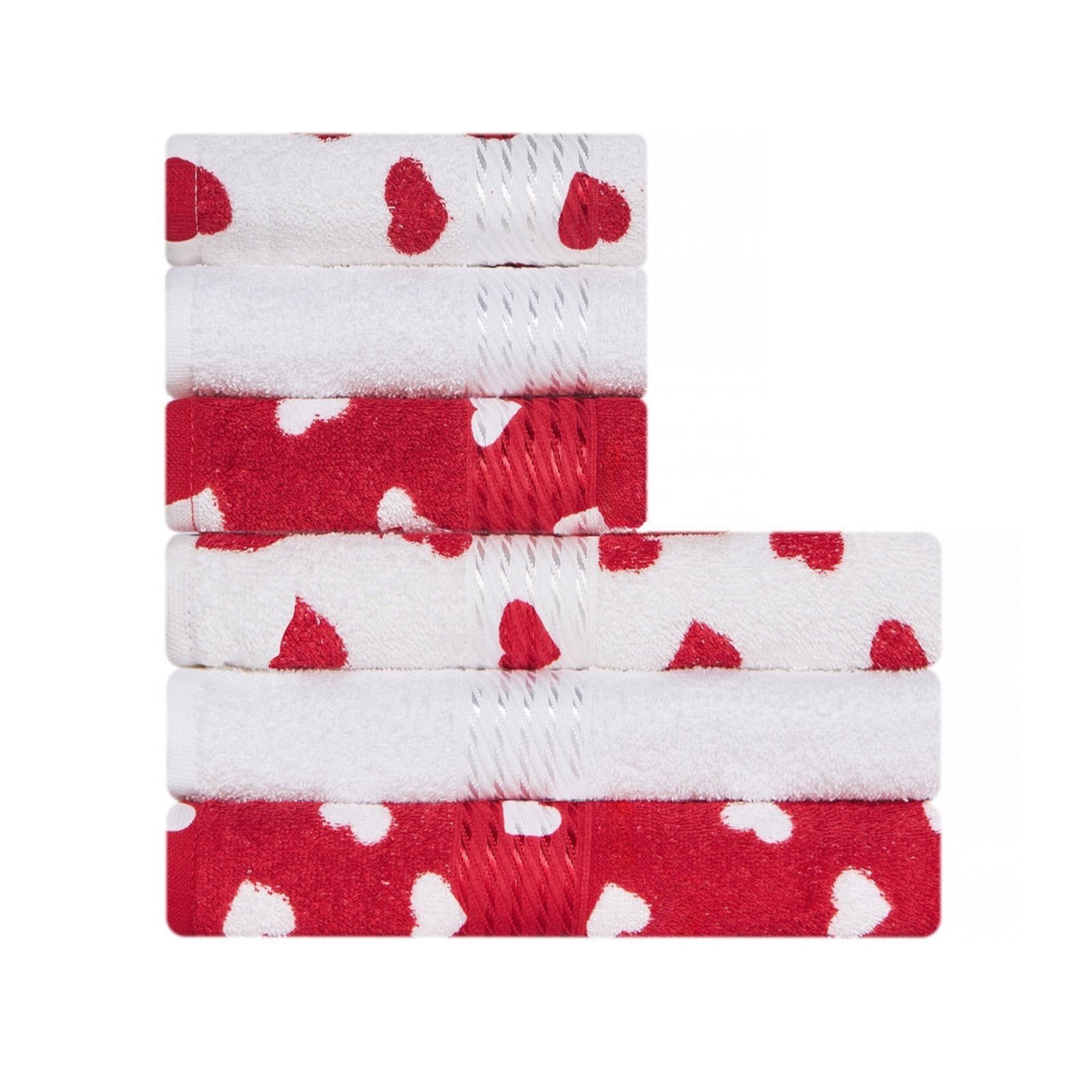 Kit 6 peças Toalha Banho + Rosto Estampada 100 Algodão Felpuda Prisma Dohler Emcompre