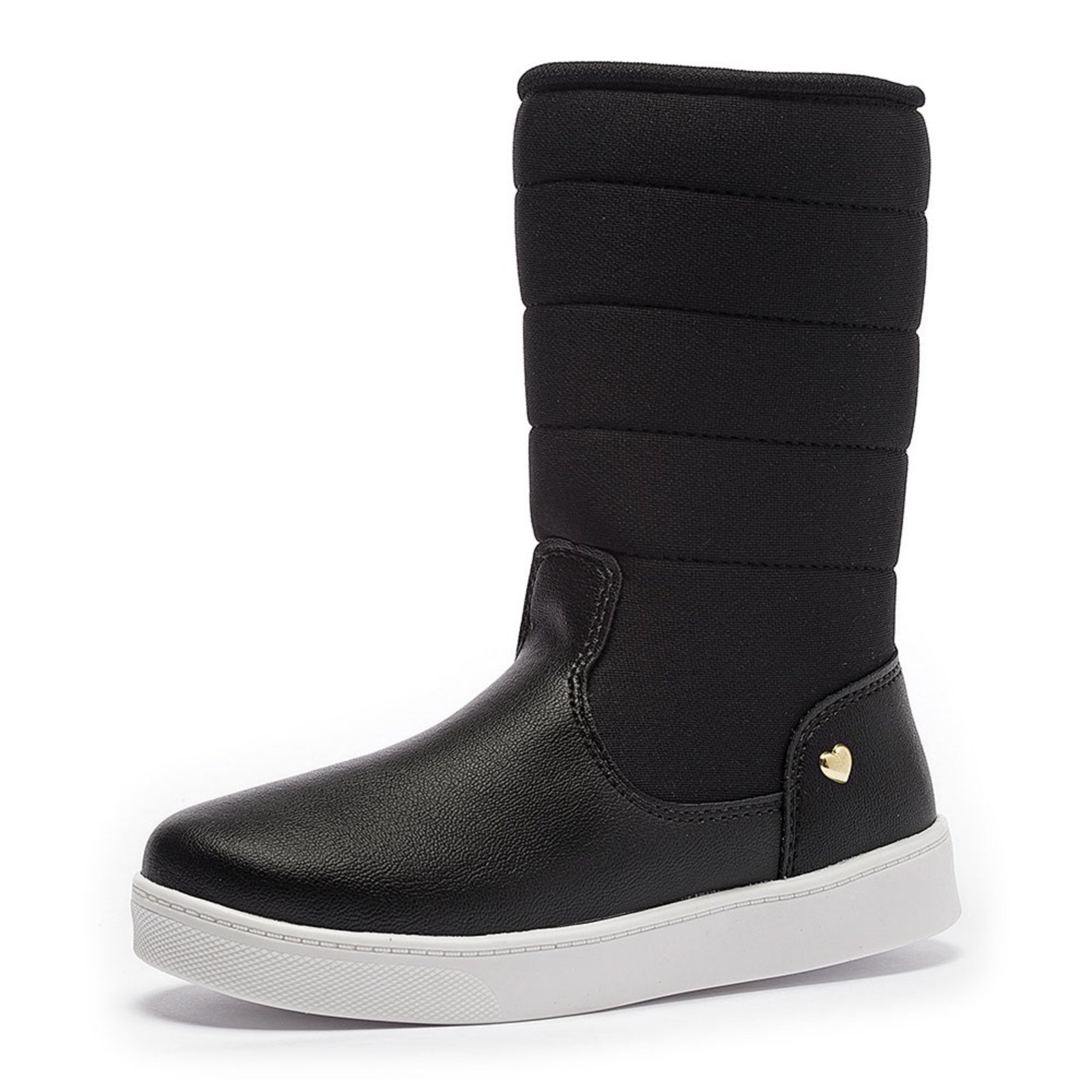 Infantil – Bota Tênis Feminina Tininha Menina Bordado Preto