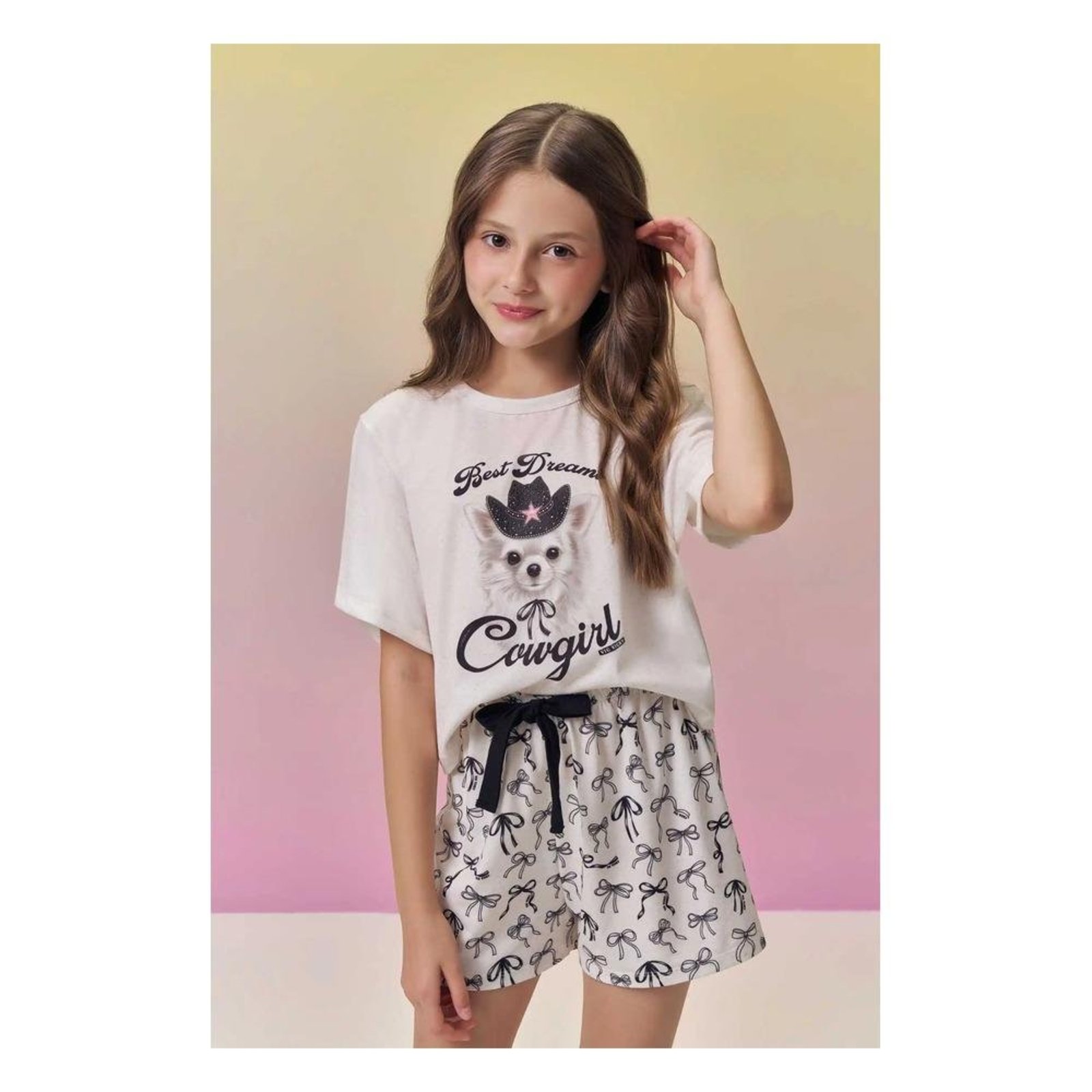 Infantil - Conjunto Menina Branco Vic&Vicky 10 Unico