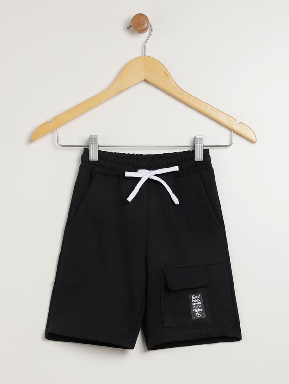 Infantil - Bermuda Cargo Para Menino - PRETO