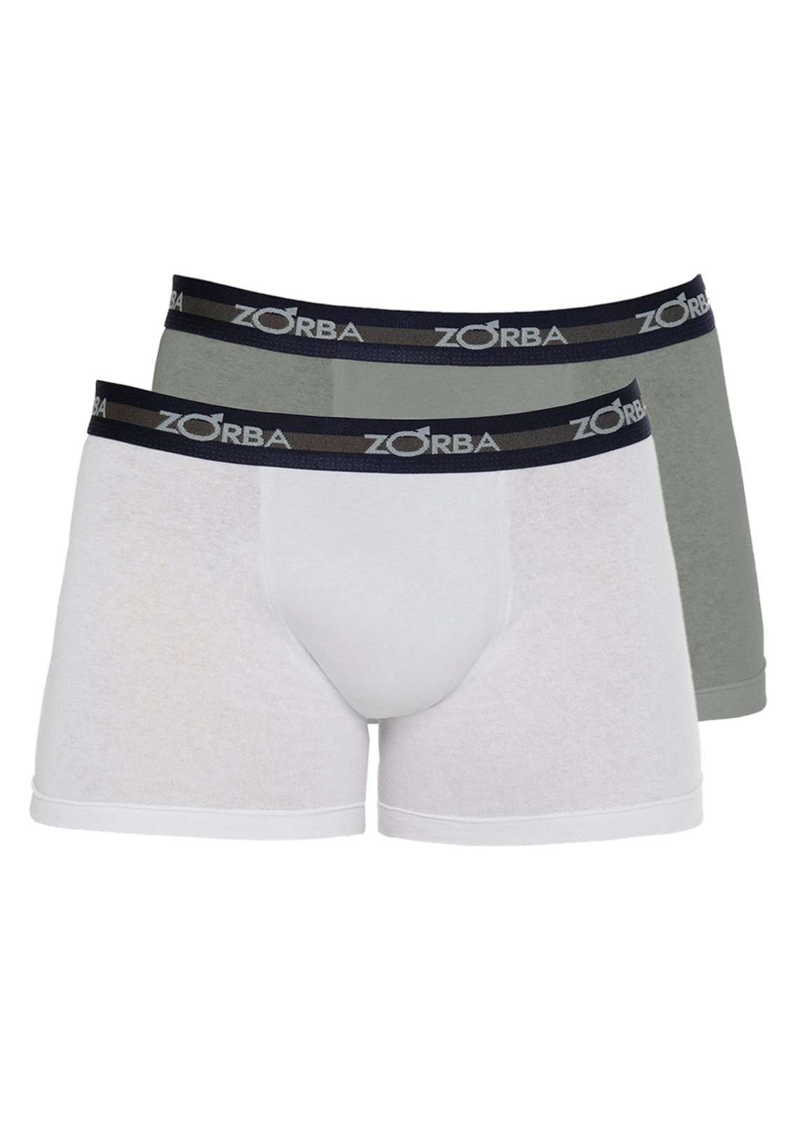 Kit com 2 Cuecas Boxer Zorba 702 Colorido Chumbo