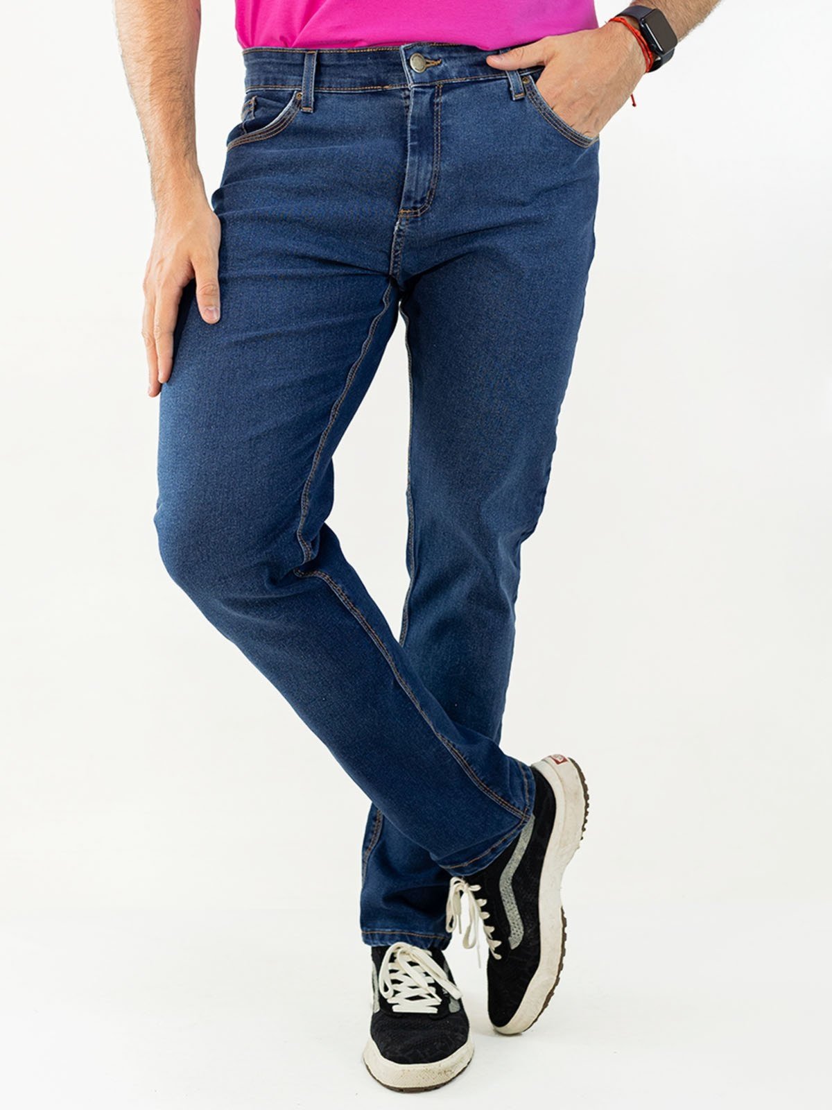 Calça Jeans Masculina Slim Tradicional Elastano Algodão Anticorpus