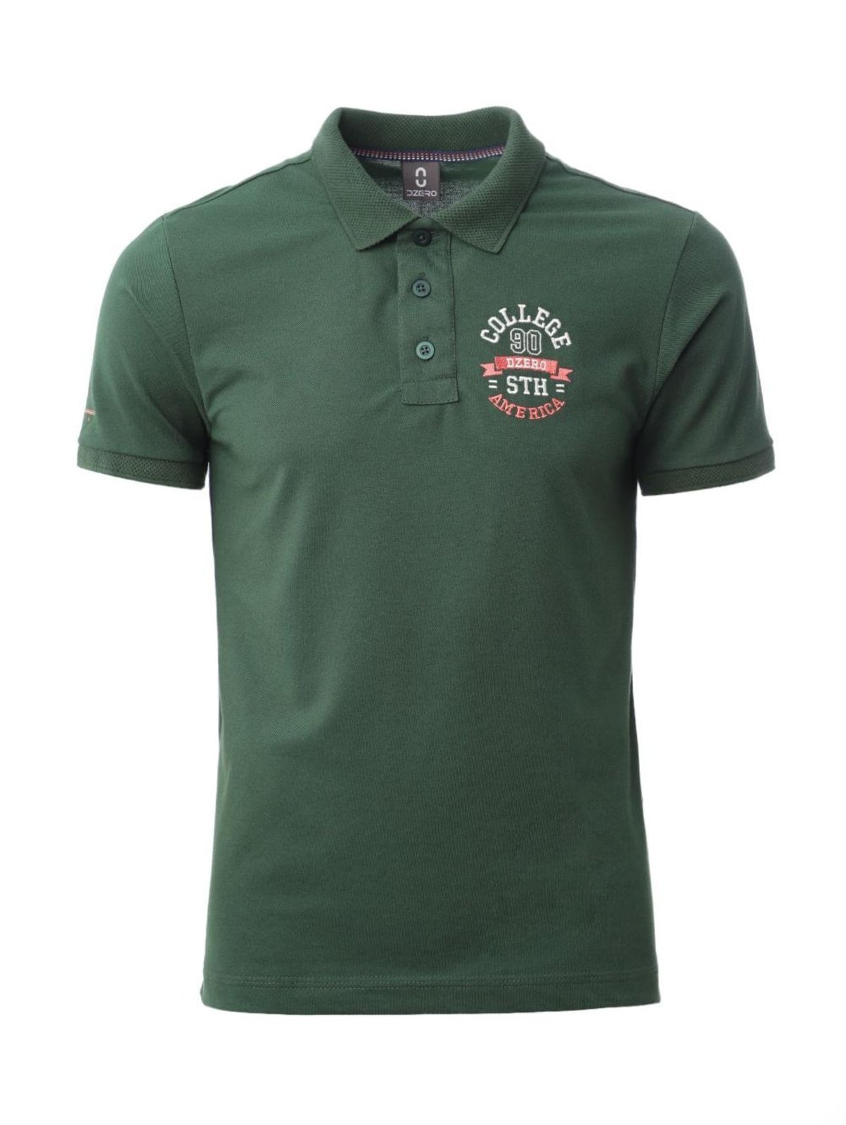 Vista 2 Polo Manga Curta Masculina DZero verde DZero verde