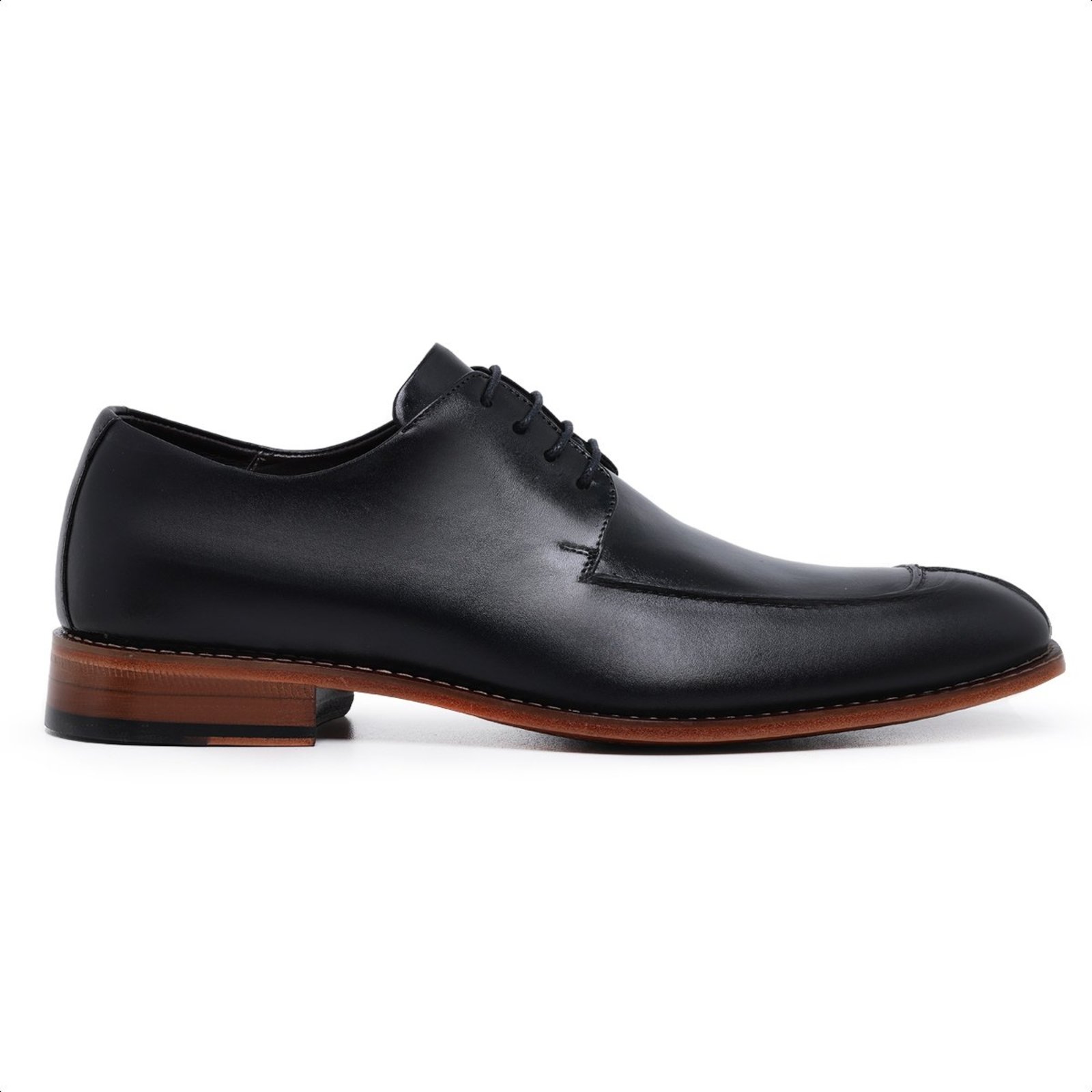 Sapato Fino Social em Couro Sapato Formal Paulo Vieira cor Preto