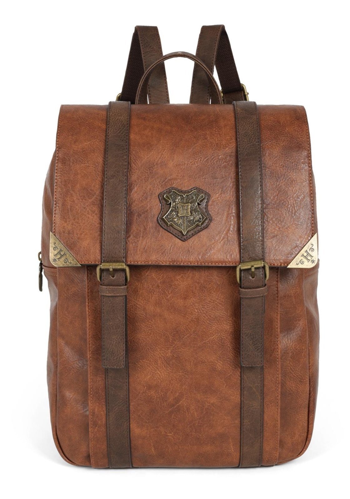 Vista 2 Infantil - Mochila de Costas Média Casual Harry Potter Notebook Luxcel marrom