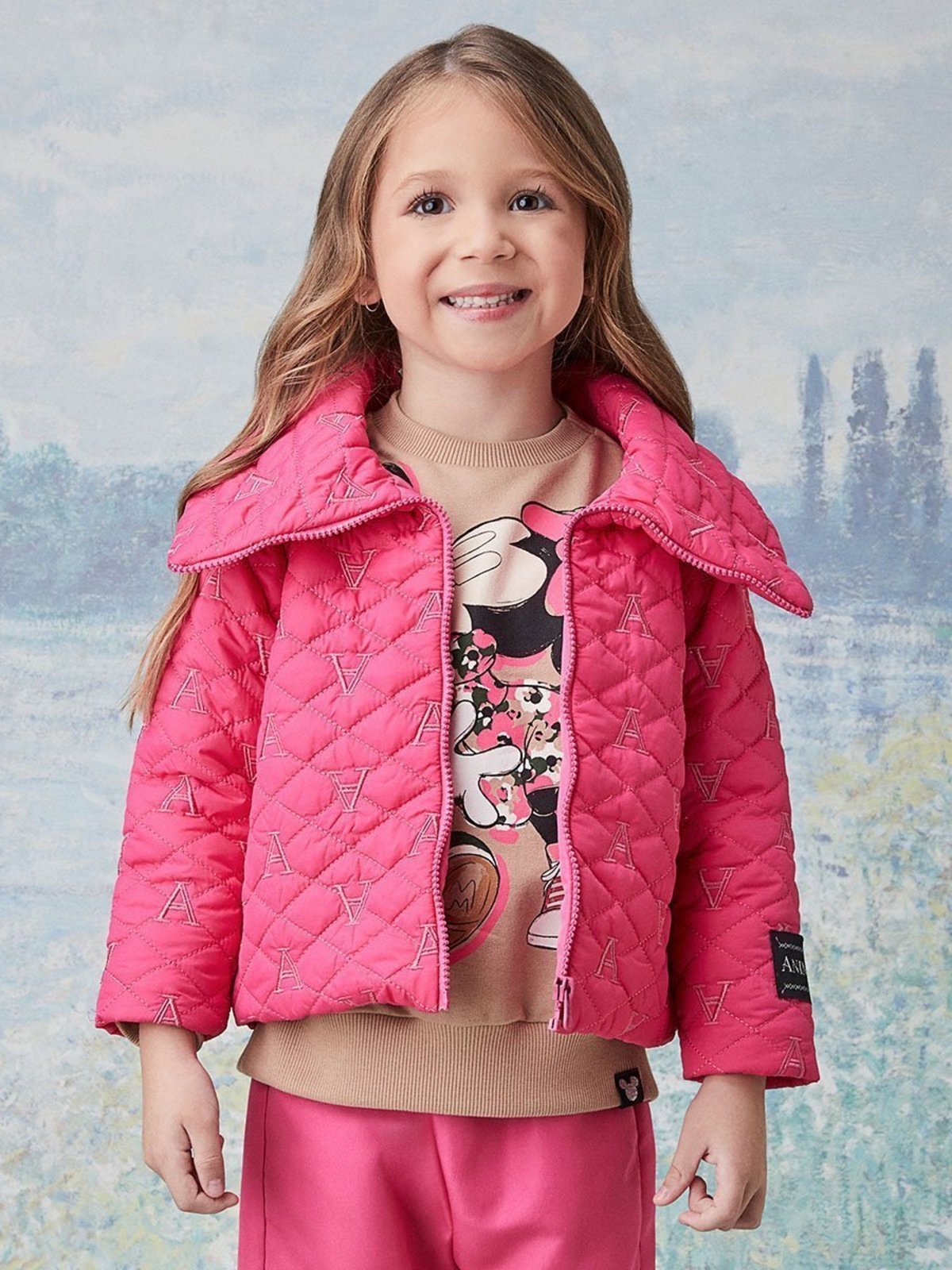 Infantil - Casaco Puffer Pink de Matelassê