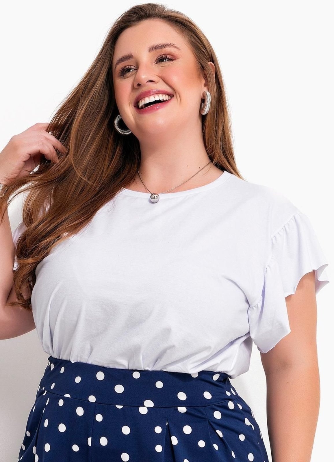 Blusa Em Malha De Algodão Branca Marguerite