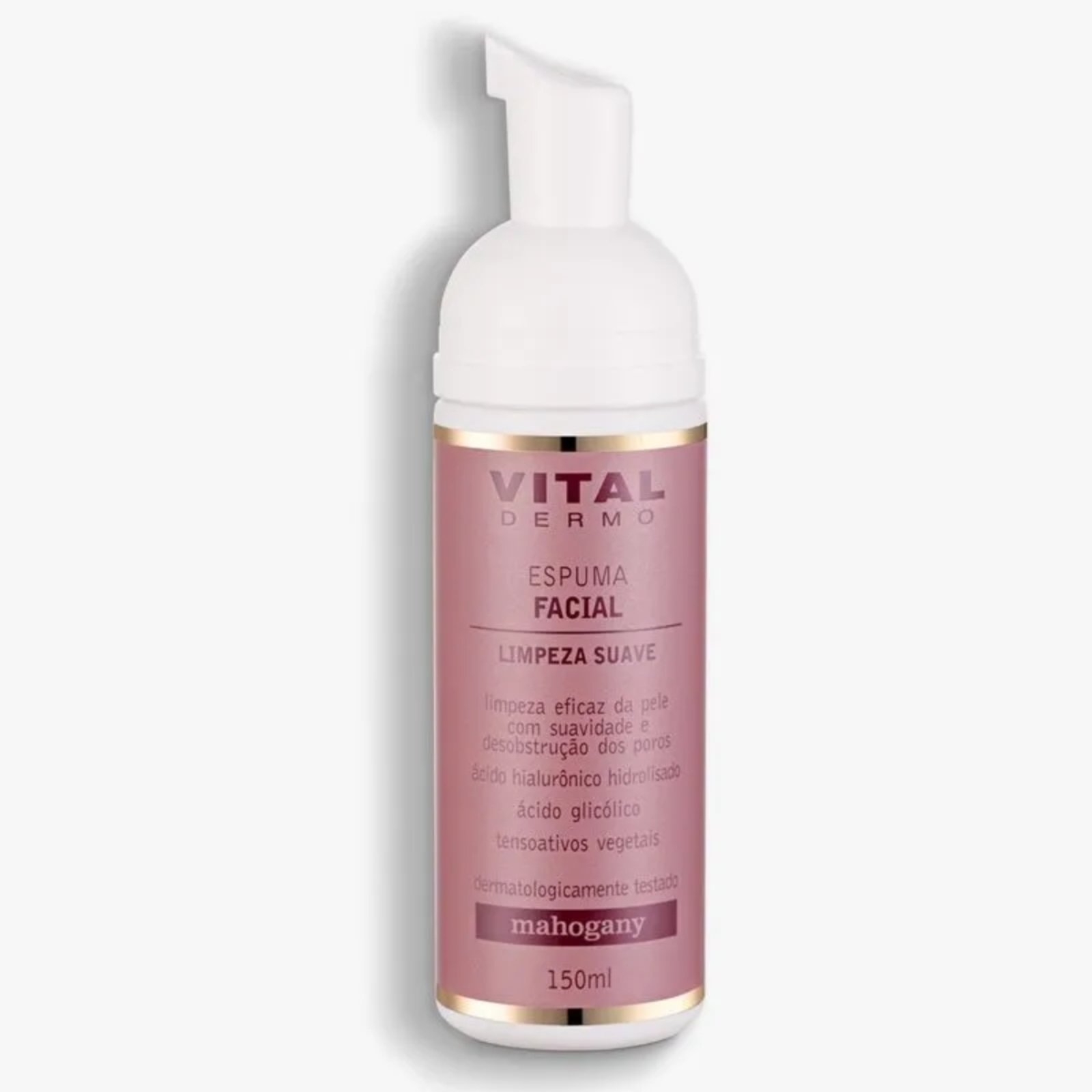 Espuma De Limpeza Facial Vital Dermo Mahogany 150Ml