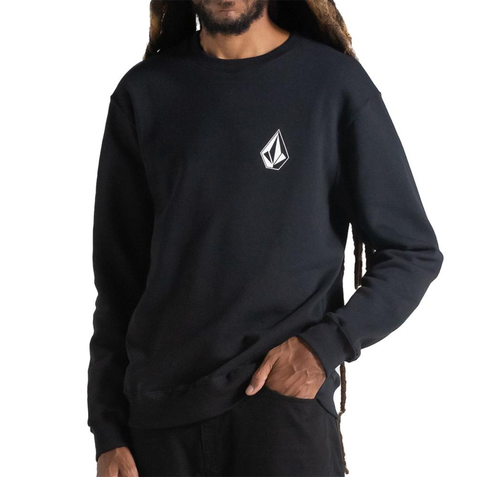 Moletom Volcom Careca Iconic Stone WT25 Masculina Preto
