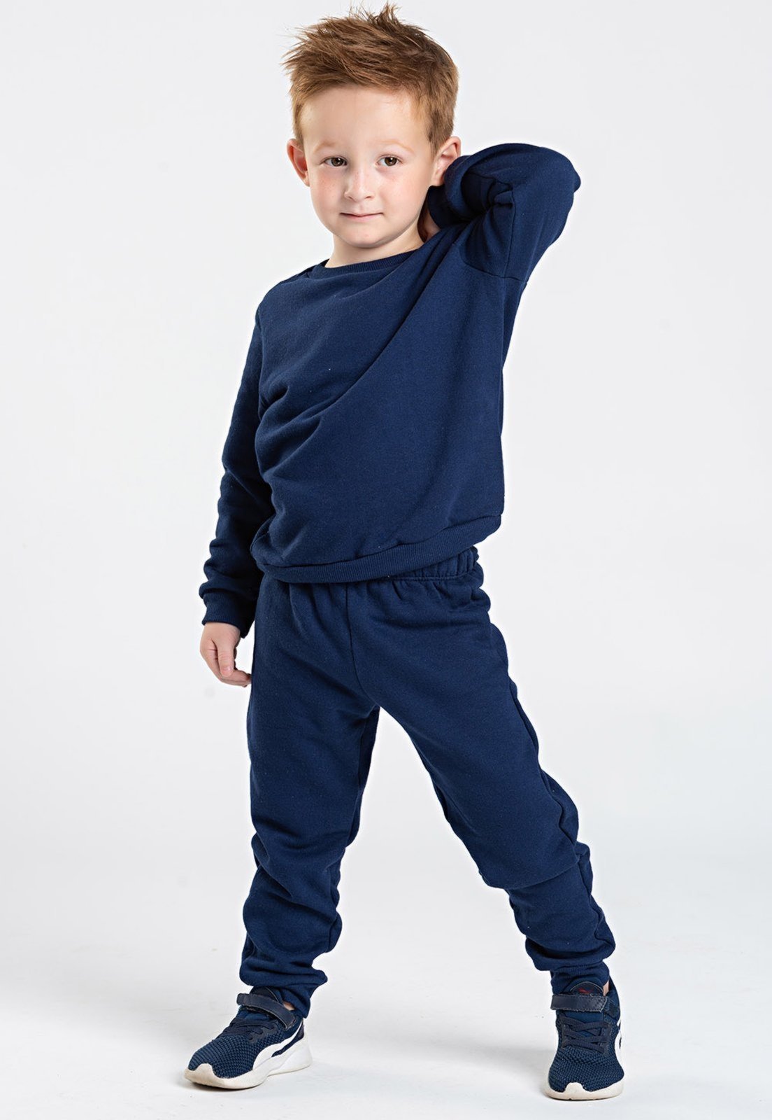 Infantil – Conjunto Bem Vestir Moletom Azul Marinho
