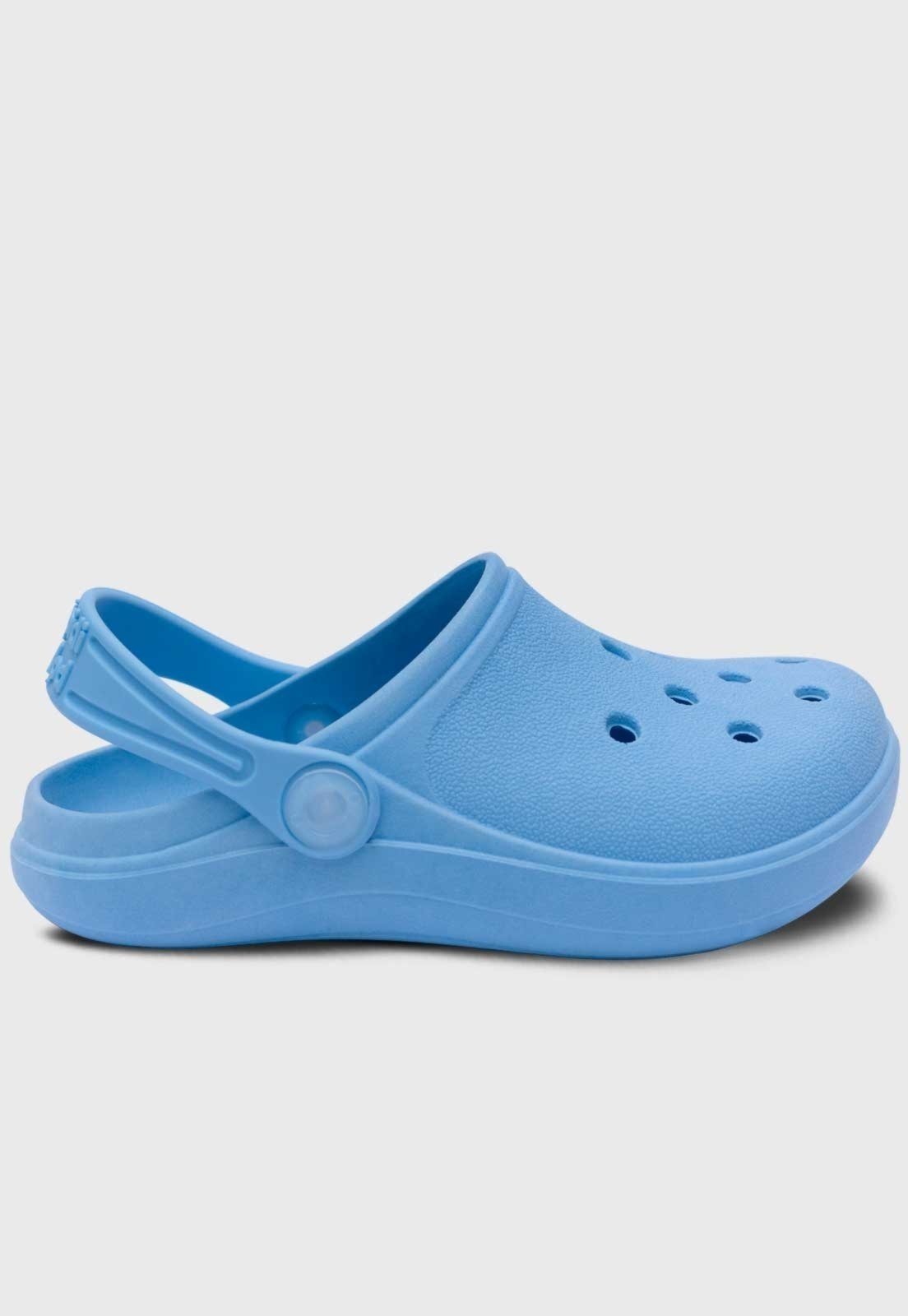 Vista 3 Infantil - Kit Bolsa e Sandalia Babuche Chinelo Pópidi Menina e Glitter Prata azul/prata azul Pópidí azul/prata azul