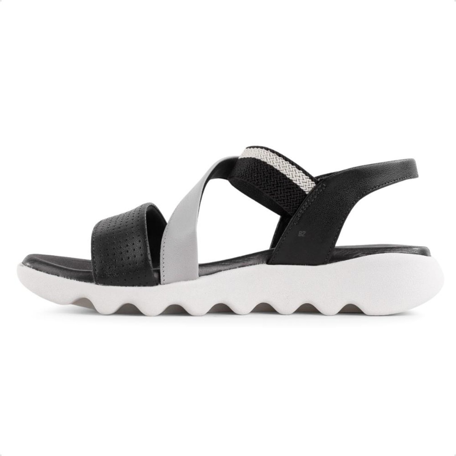Vista 3 Sandália Usaflex Papete Elastico Feminino preto Usaflex preto