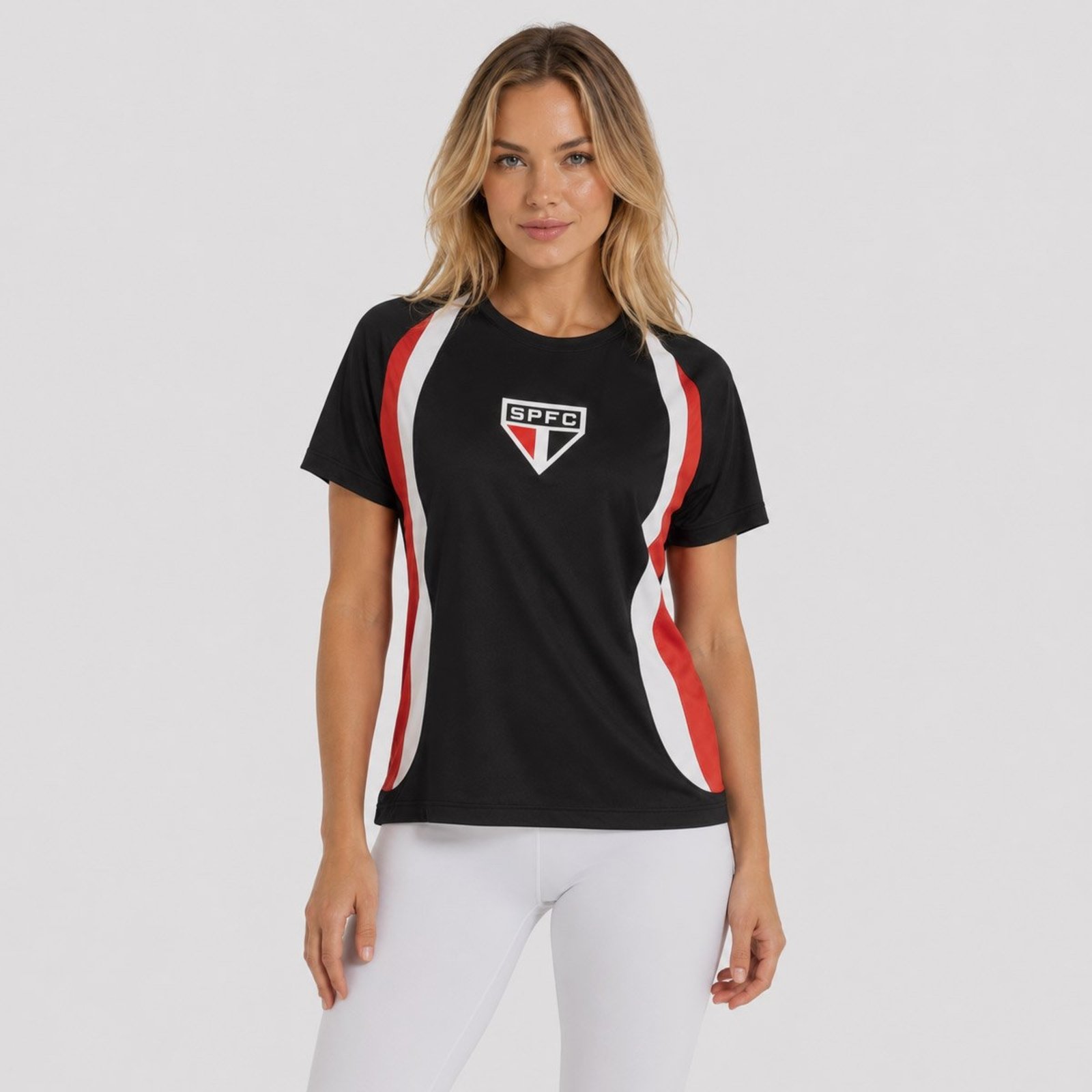 Camisa São Paulo Esportiva Morumbis Oversized Feminina Preta