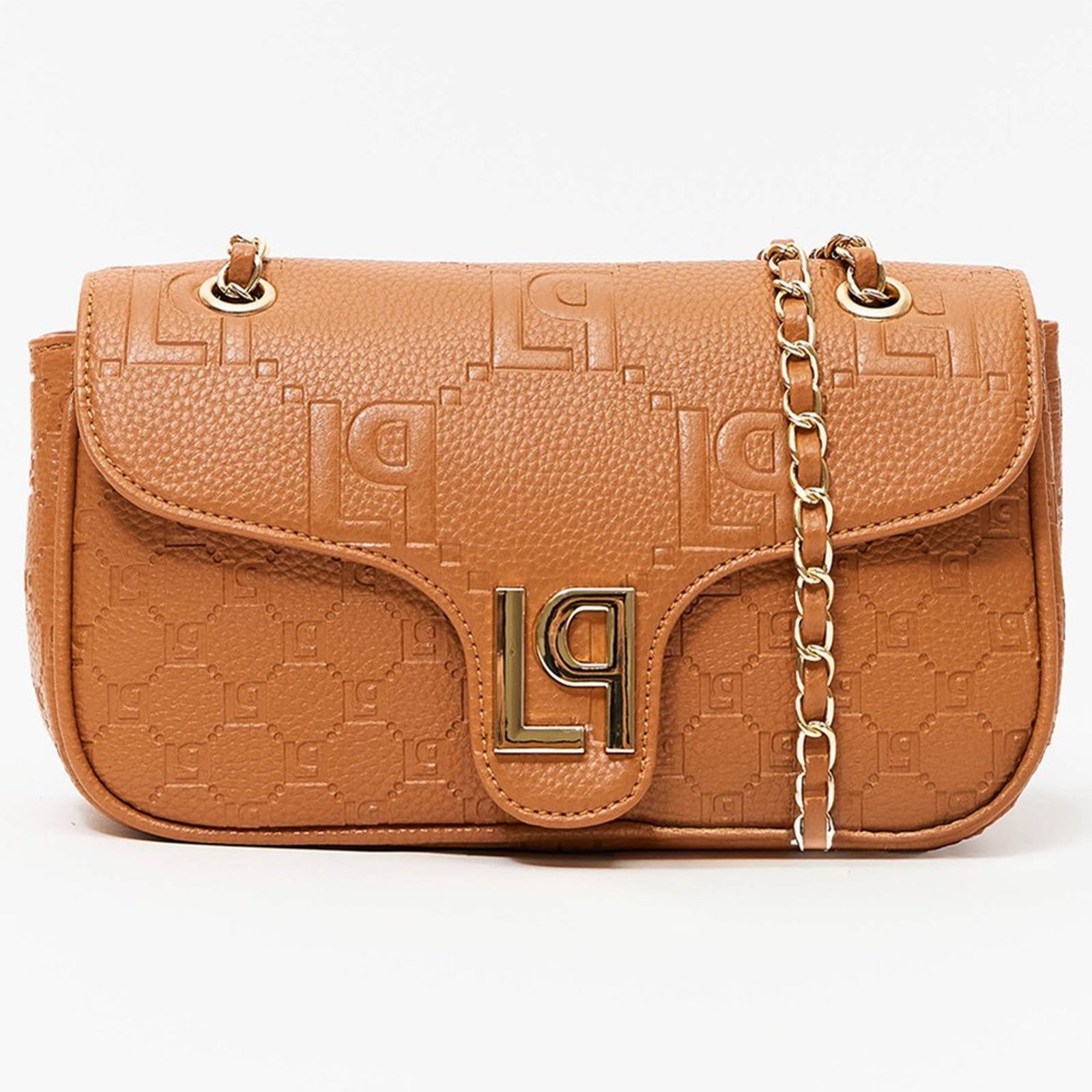 Bolsa Shoulder Lança Perfume Enfeite Pr27 Bege Feminino