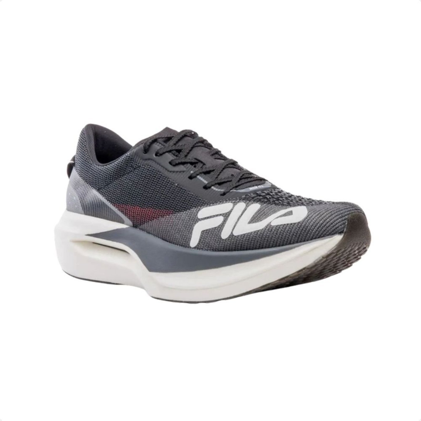 Vista 3 Tênis Running Masculino Fila Carbon 3 Preto preto carbon Fila preto carbon
