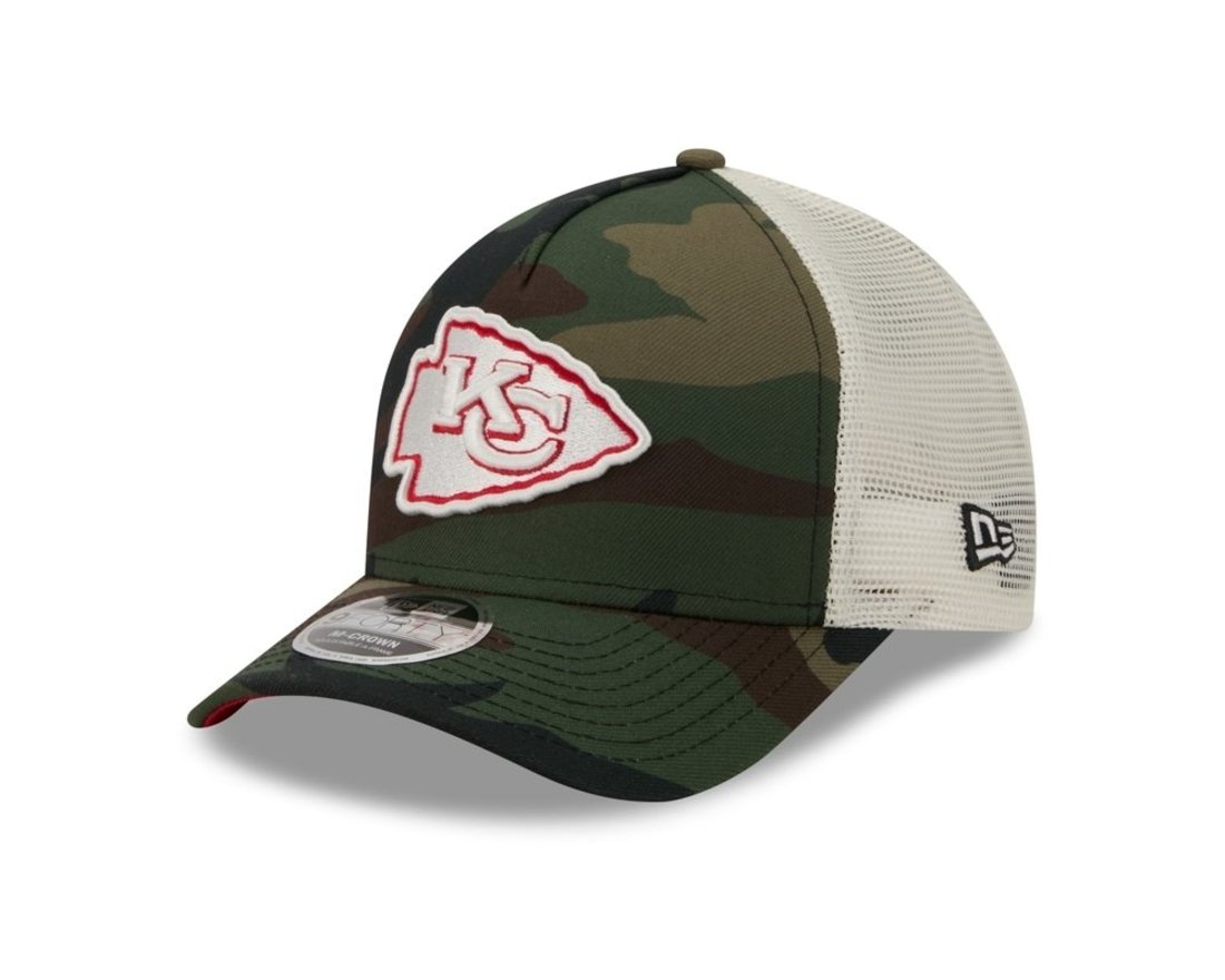 Bone New Era 9FORTY M-CROWN A-FRAME Kansas City Chiefs NFL Salute Service 2025 Militar