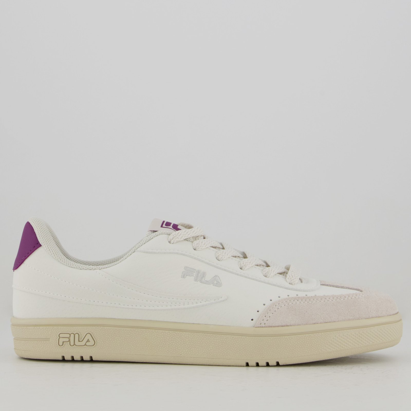 Vista 2 Tênis Fila Court 80 Feminino e Cinza branco Fila branco